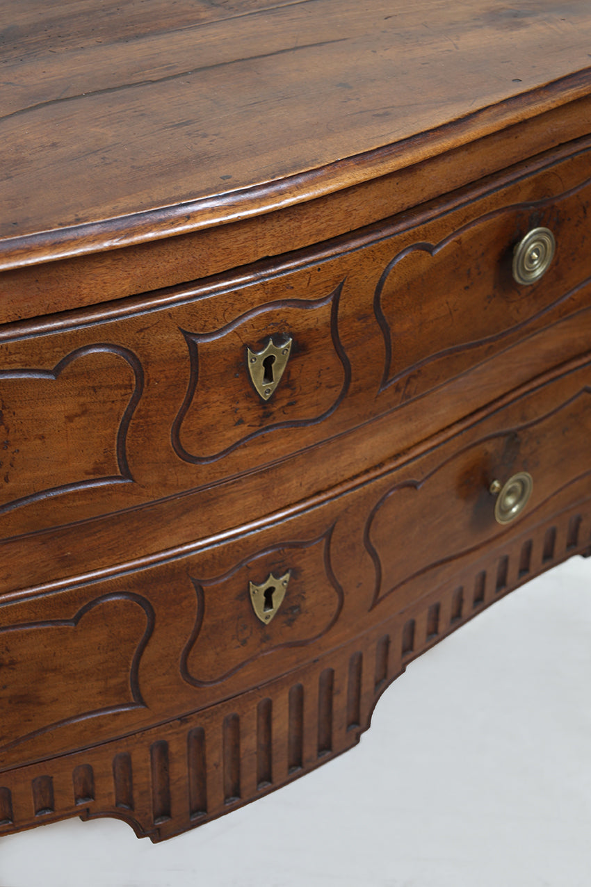 18th Century Louis XV Serpentine Commode