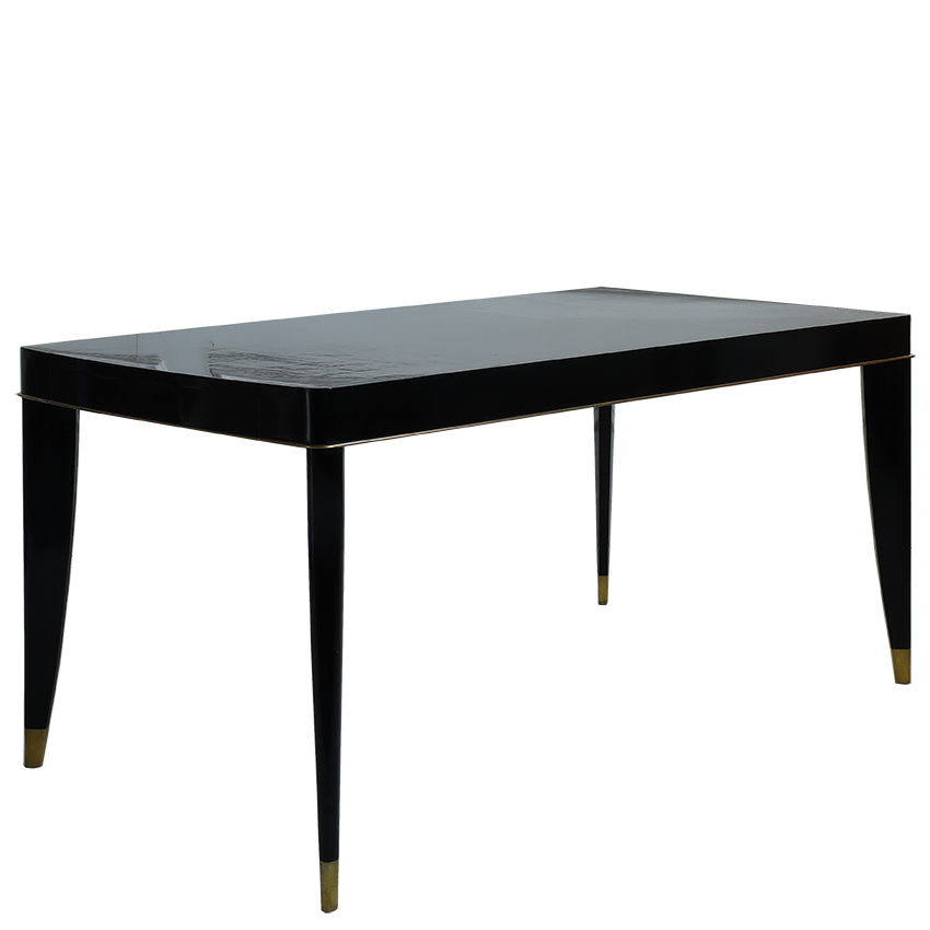 1930s Black Lacquered Table