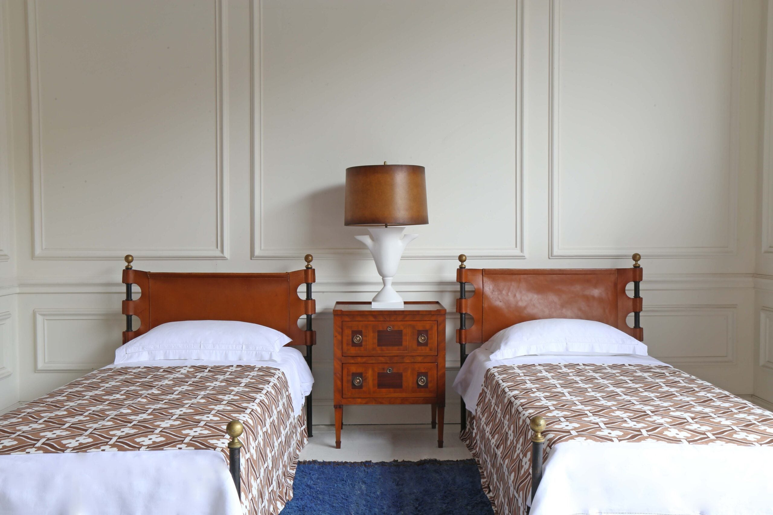 Pair of 1970s Cast Iron Single Beds