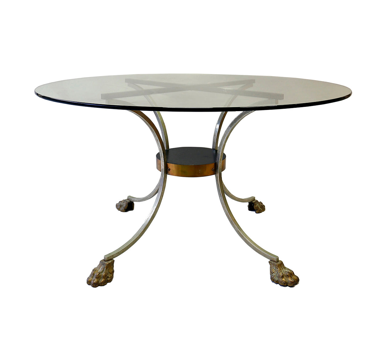 1960s Brass and Glass Centre Table
