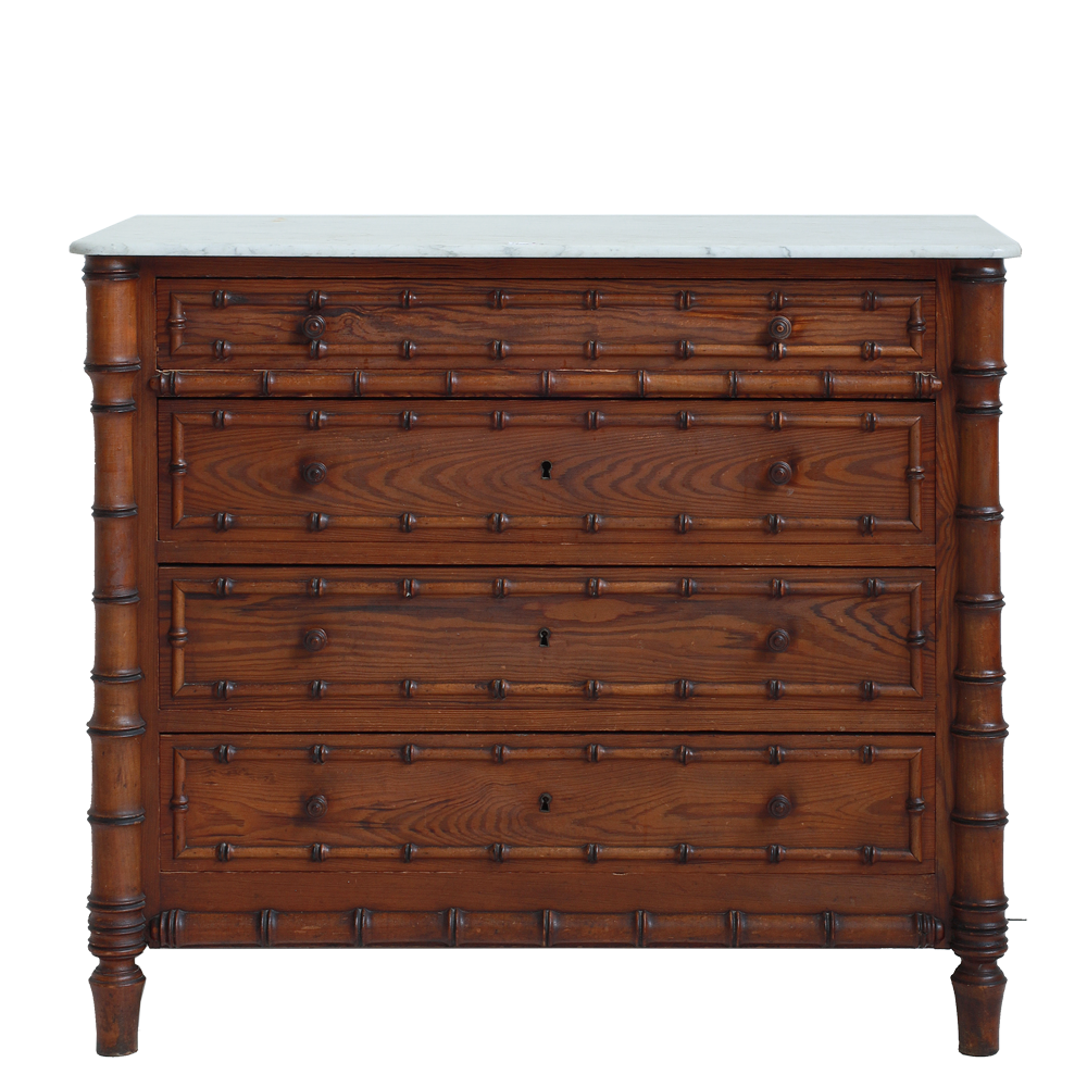 19th Century French Commode with Marble Top
