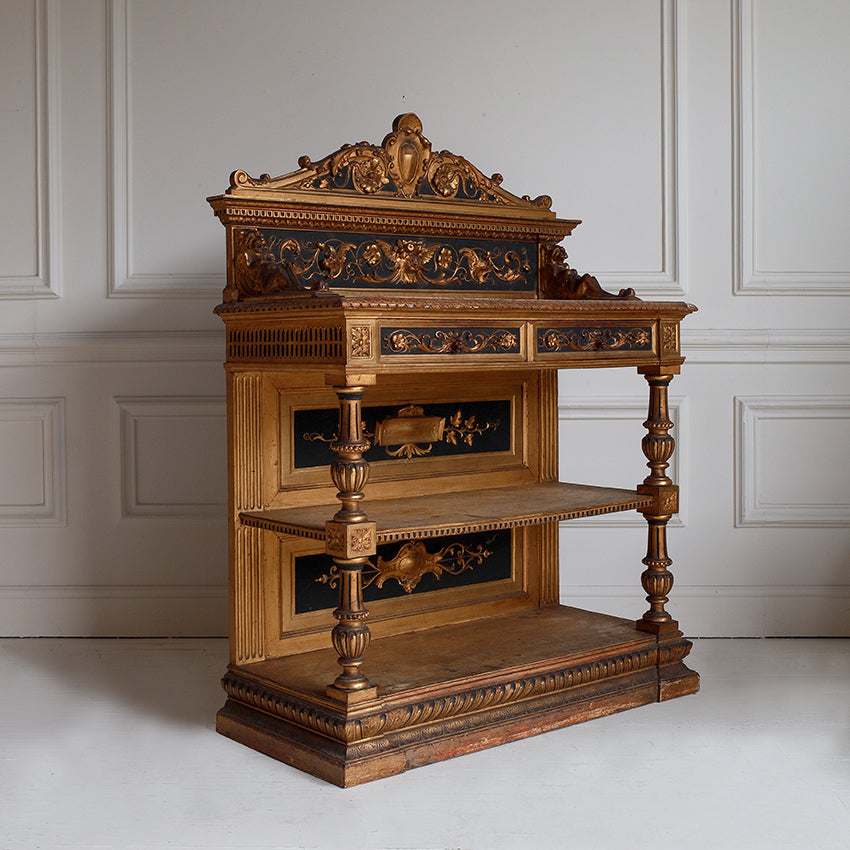 19th Century Italian Carved Giltwood Buffet