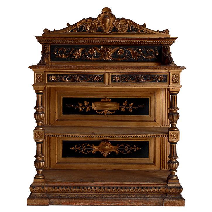 19th Century Italian Carved Giltwood Buffet