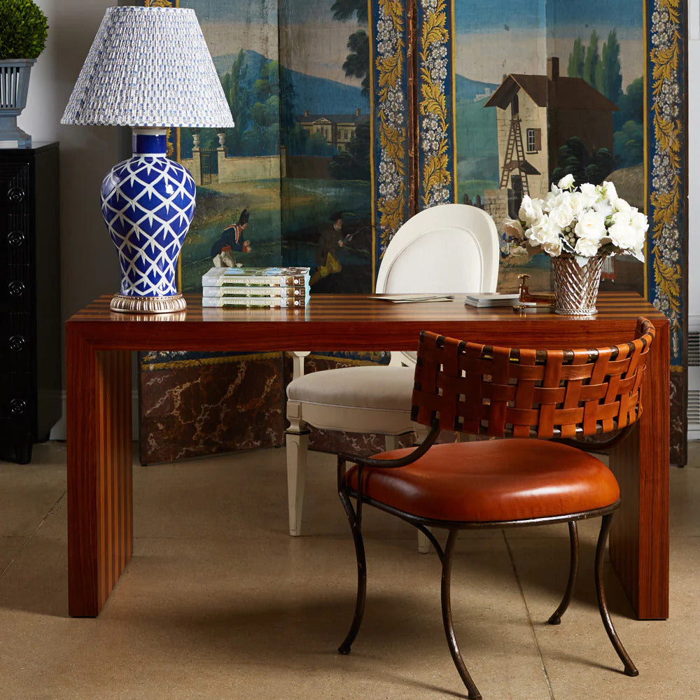 Chicken Feather Lamp Blue