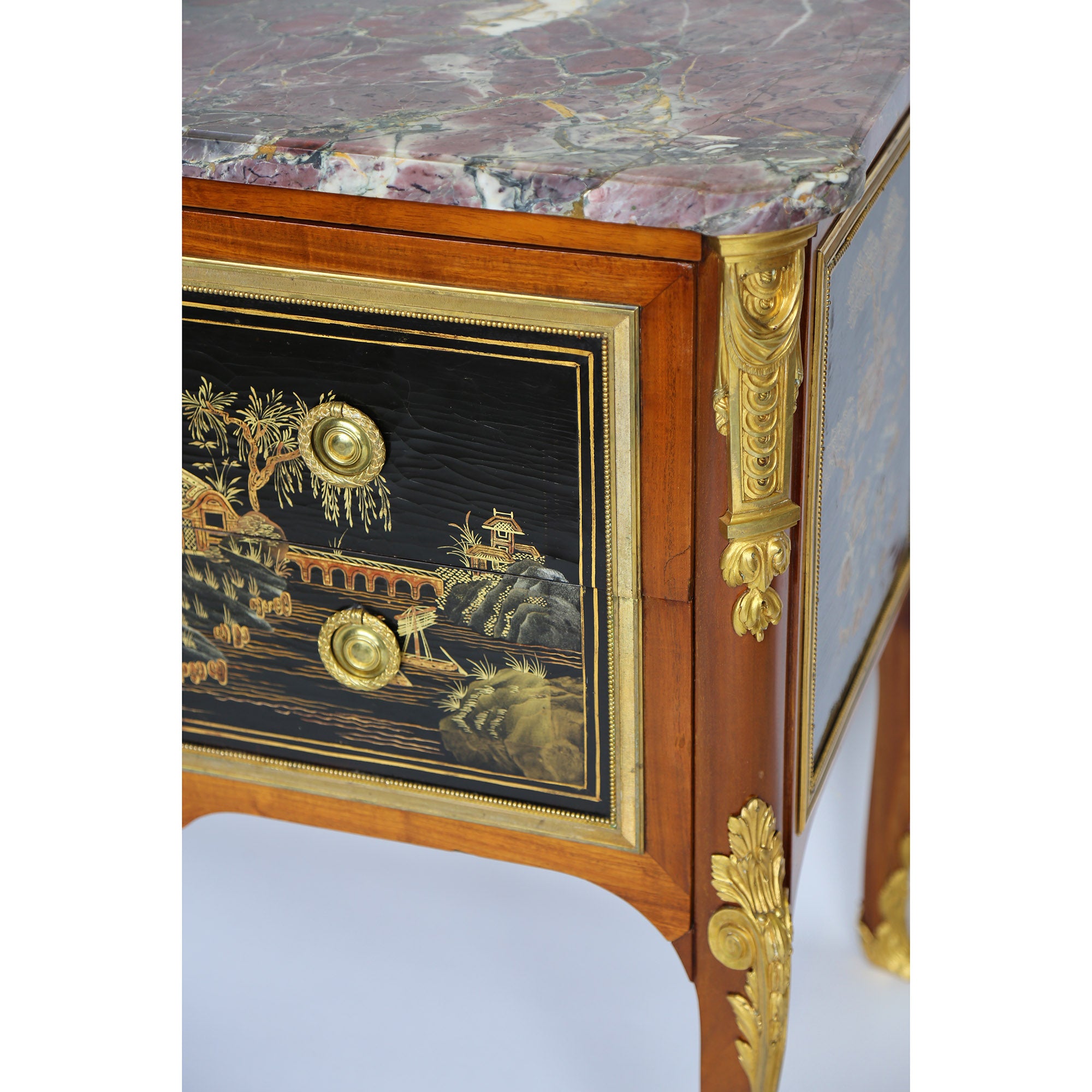 A rare Maison Jansen chinoiserie Commode_Closeup1 WS