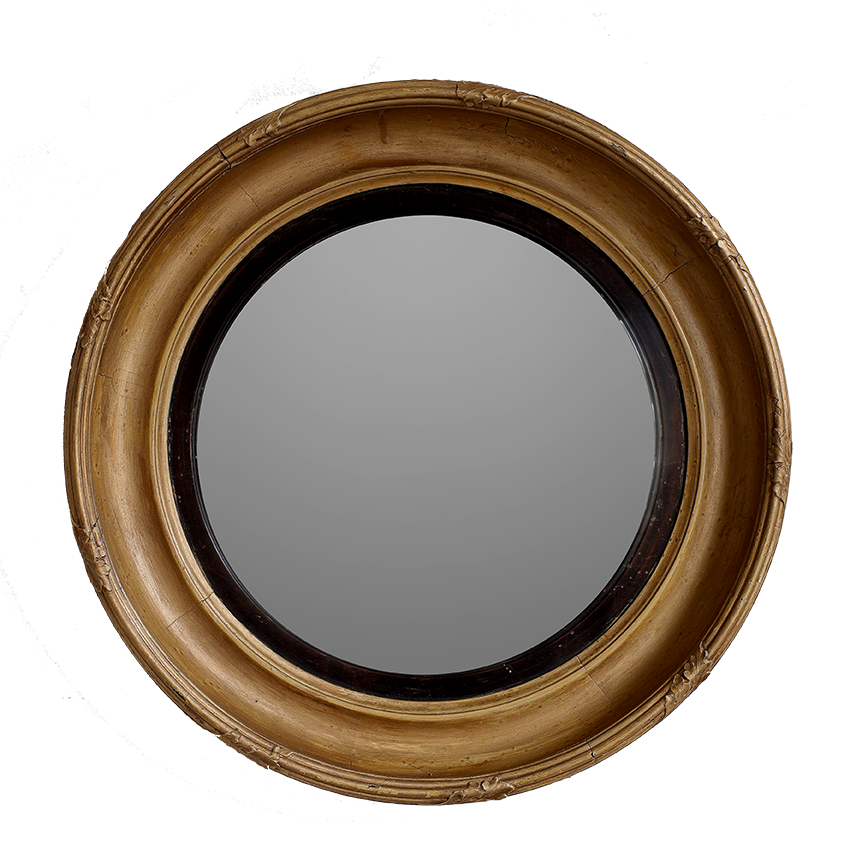 19th Century English Convex Mirror