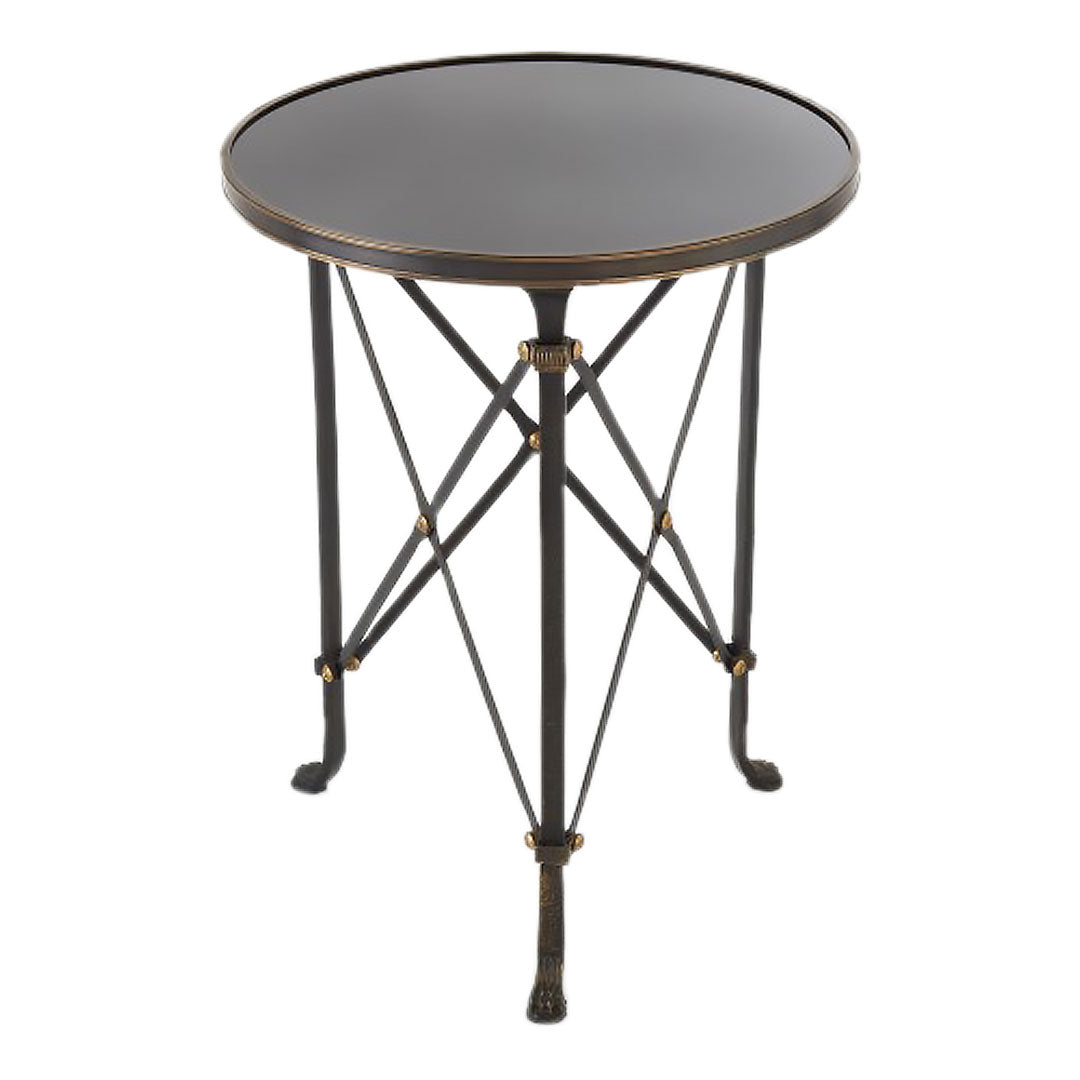 Atlantic Round Side Table in Iron