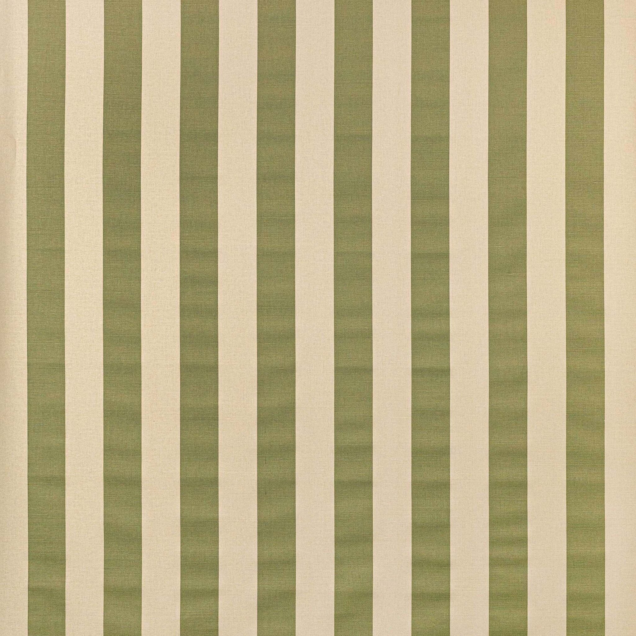 Avenue Stripe - Green on Ecru