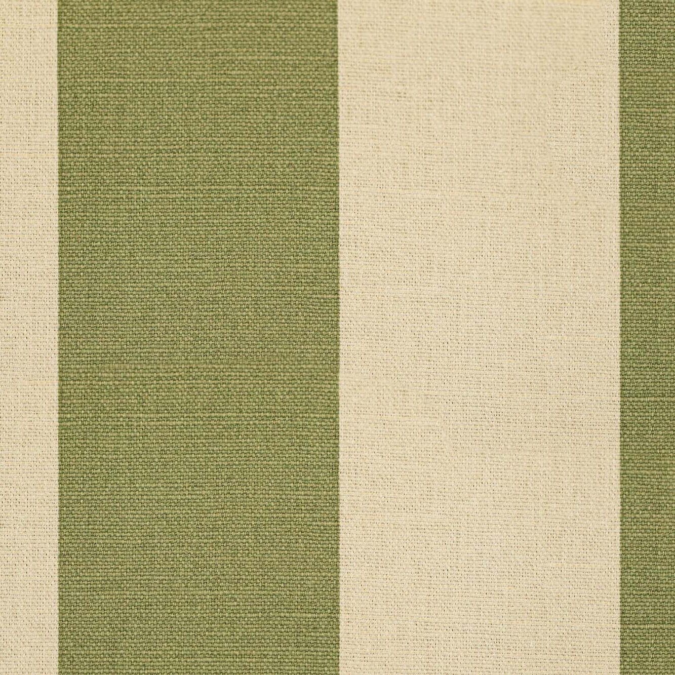 Avenue Stripe - Green on Ecru