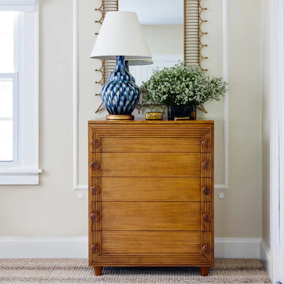 Pheasant Feather Lamp - Blue