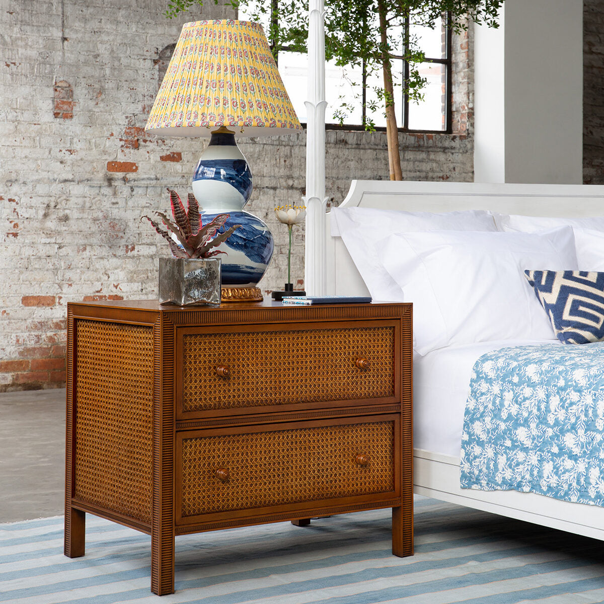 Brush Stroke Lamp - Blue