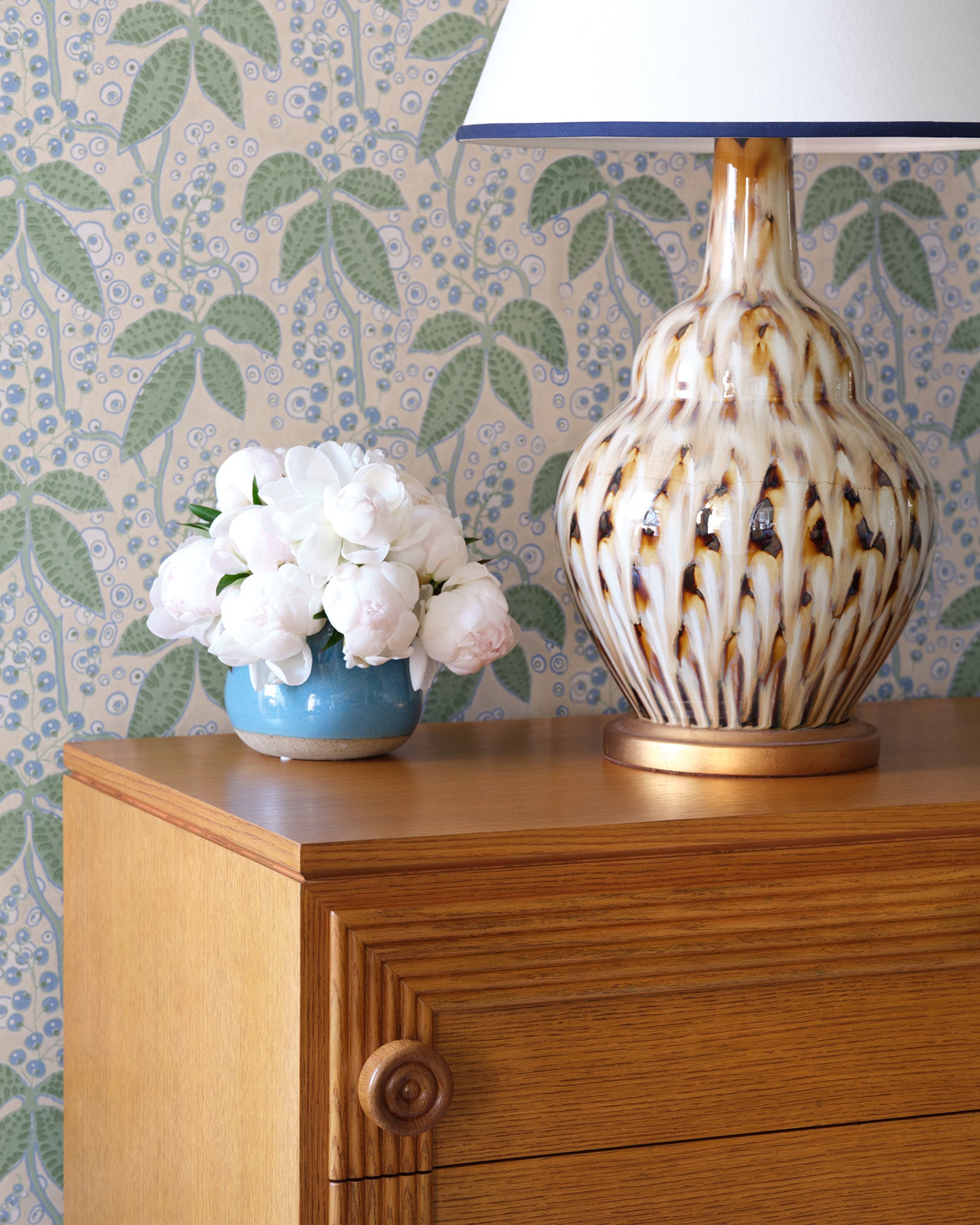 Pheasant Feather Lamp - Brown