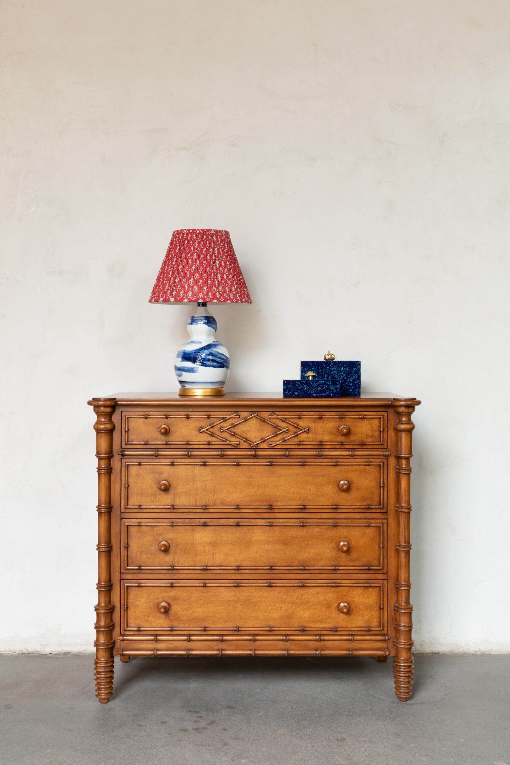 Faux Bamboo Chest of Drawers