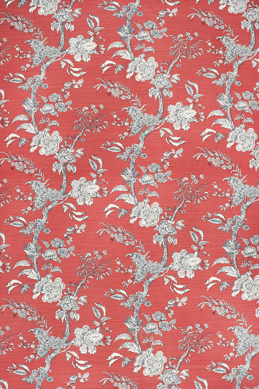 Beijing Blossom – Blocthed Crimson¦Navy