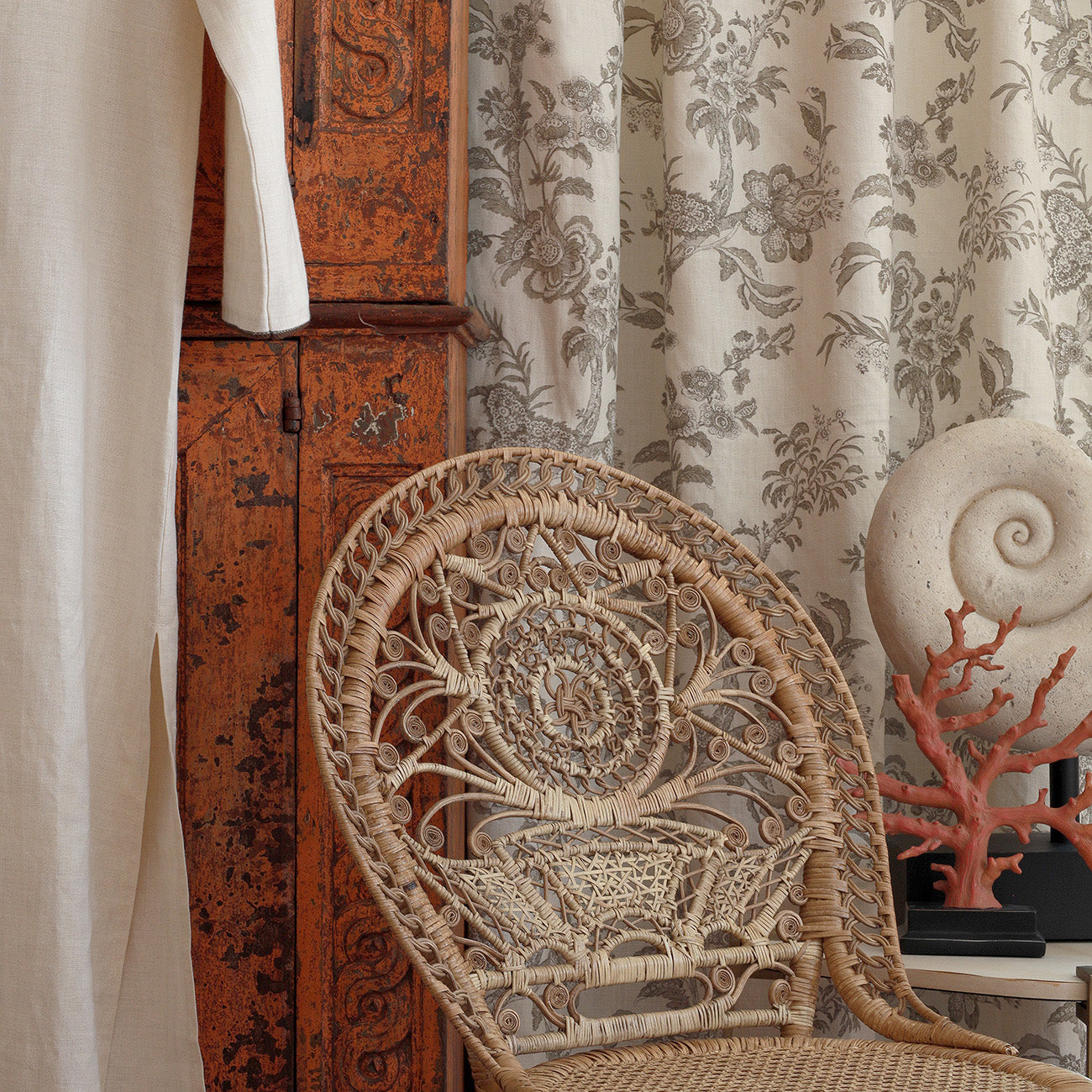 Beijing Blossom - Dark Taupe