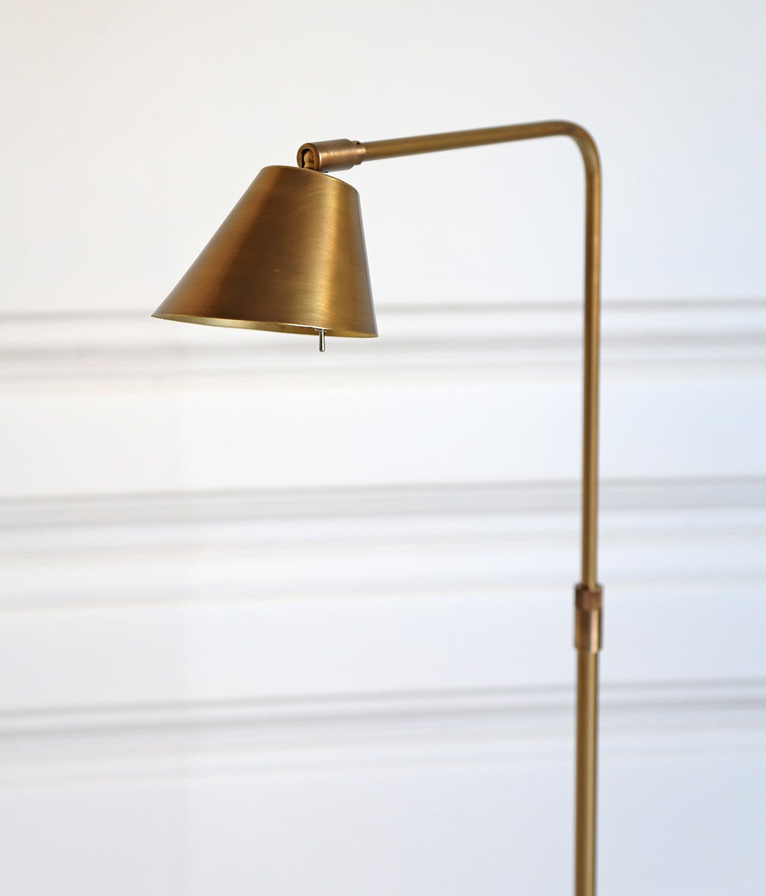 Berkeley Cordless Floor Lamp - Antique Brass