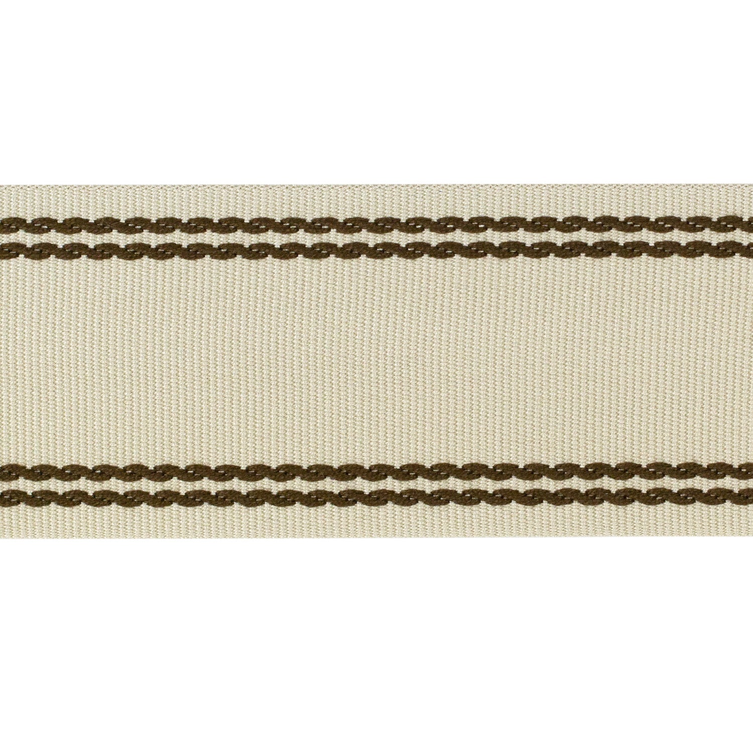 Braid with Tramlines in Flax and Bronze