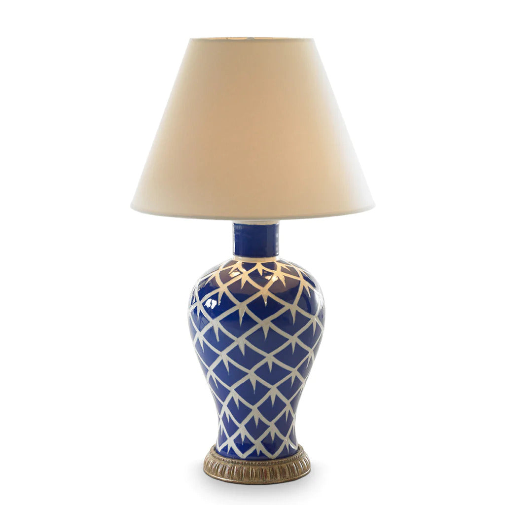 Chicken Feather Lamp Blue