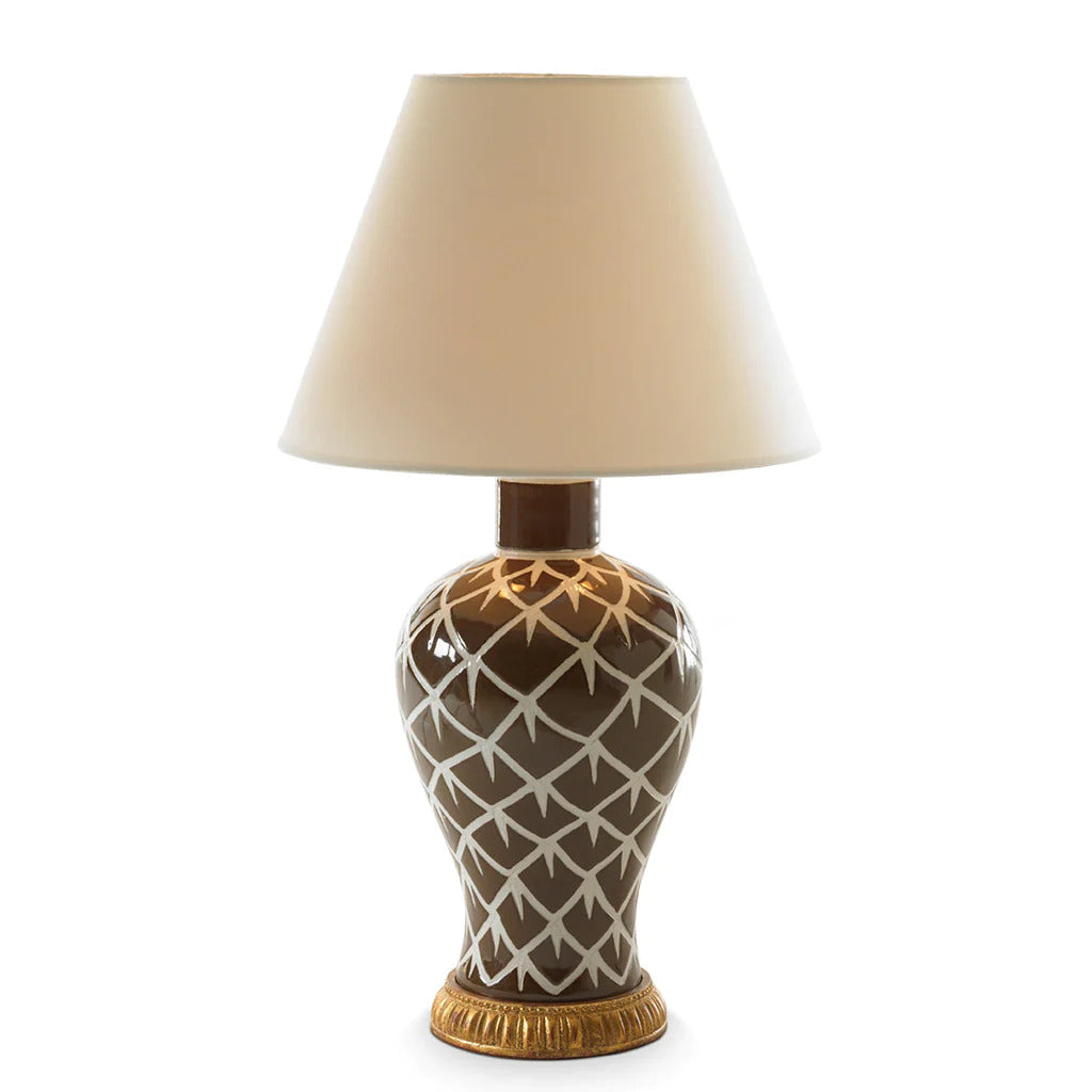 Chicken Feather Lamp - Brown