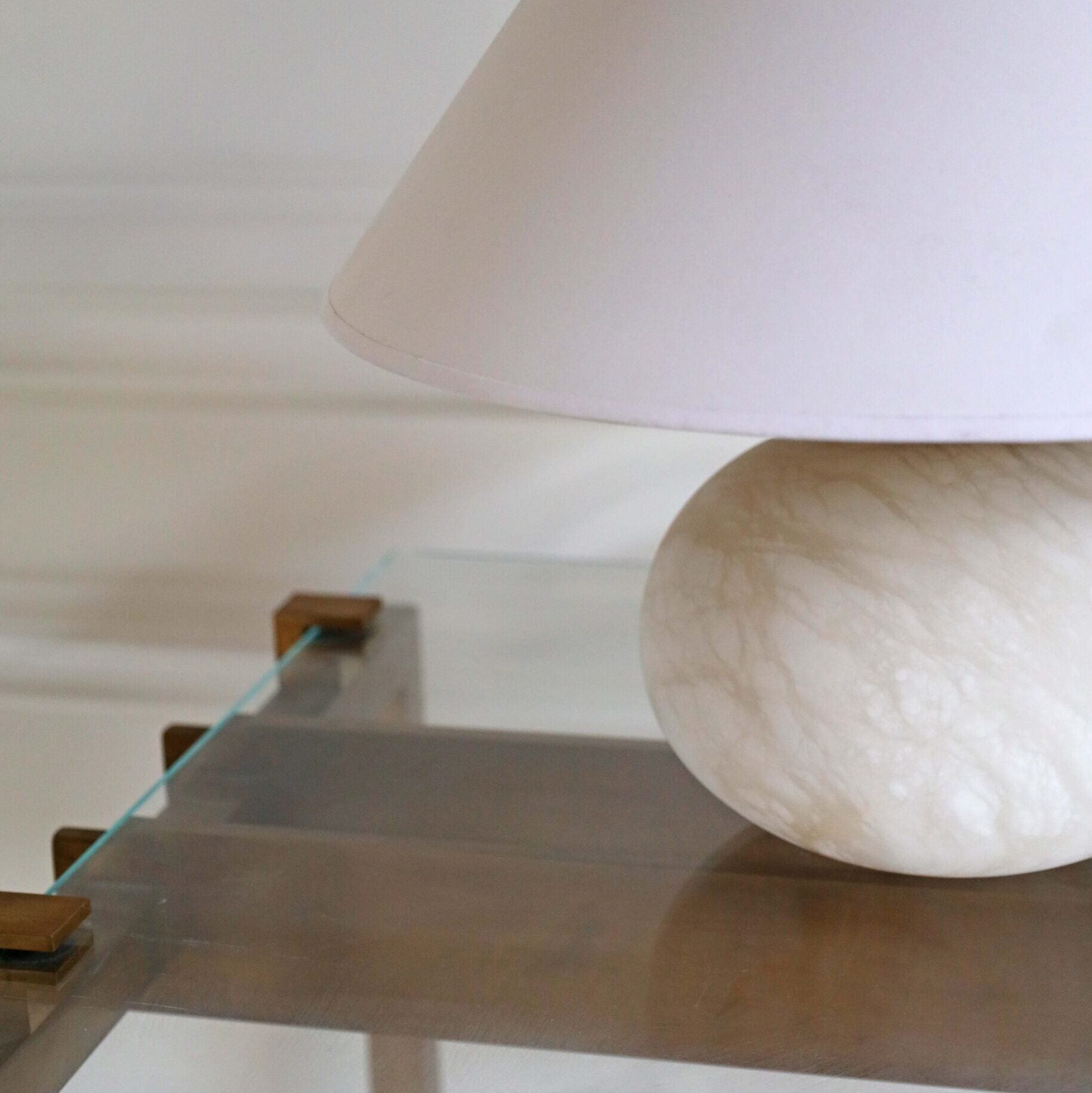 Clementine Table Lamp - Alabaster