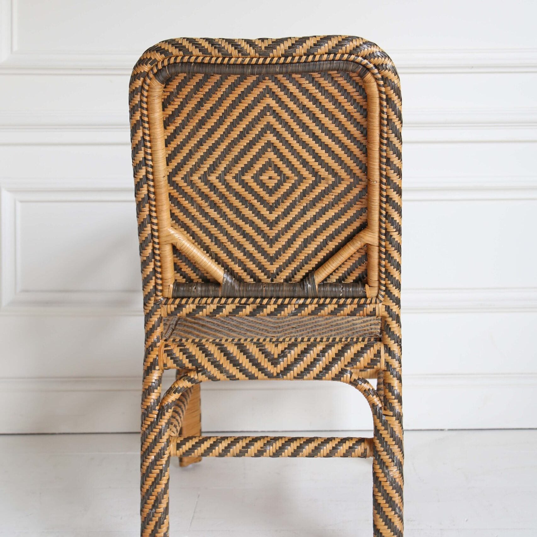 Dayak Rattan Armchair - Honey & Black