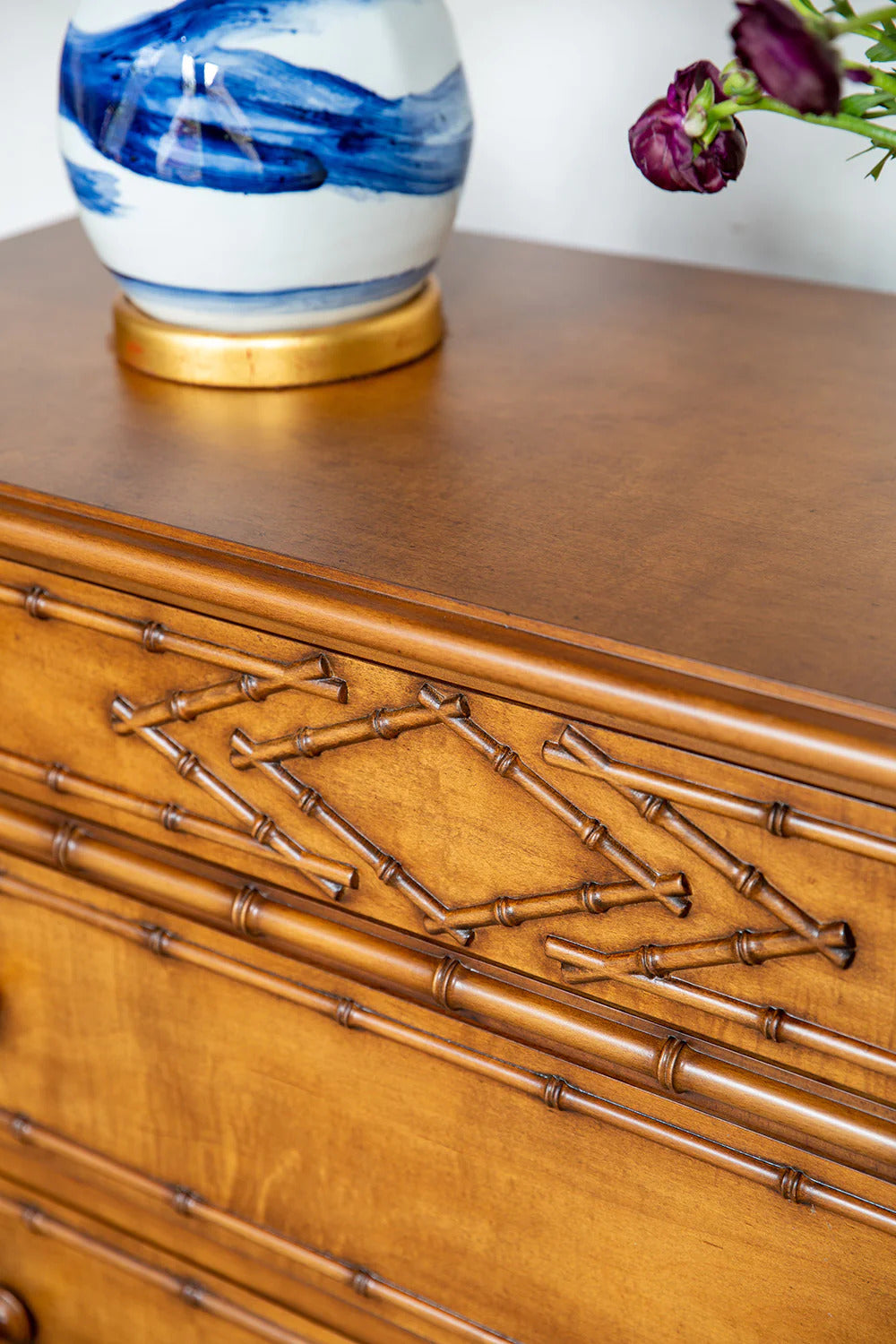 Faux Bamboo Chest of Drawers