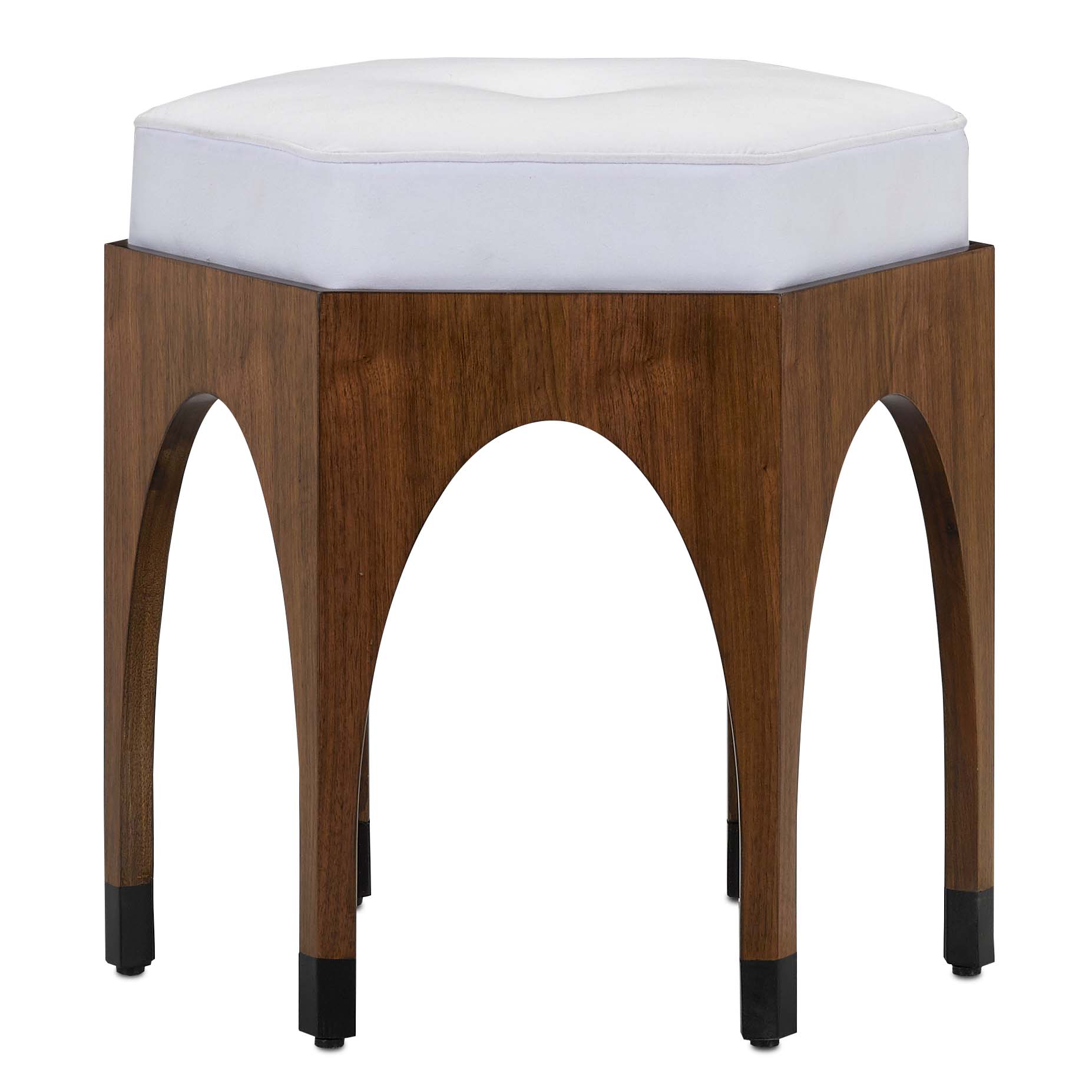 Dyer Muslin Walnut Ottoman *LIMITED STOCK