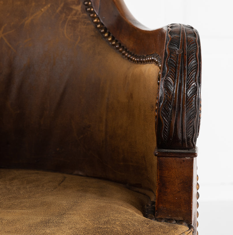 Early 19th C French Swivel Chair 4 LR