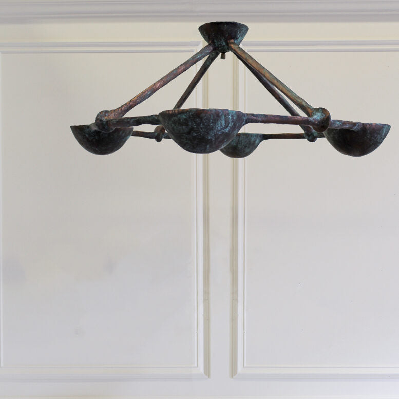 Elena Flush Mount - Bronze Verdigris