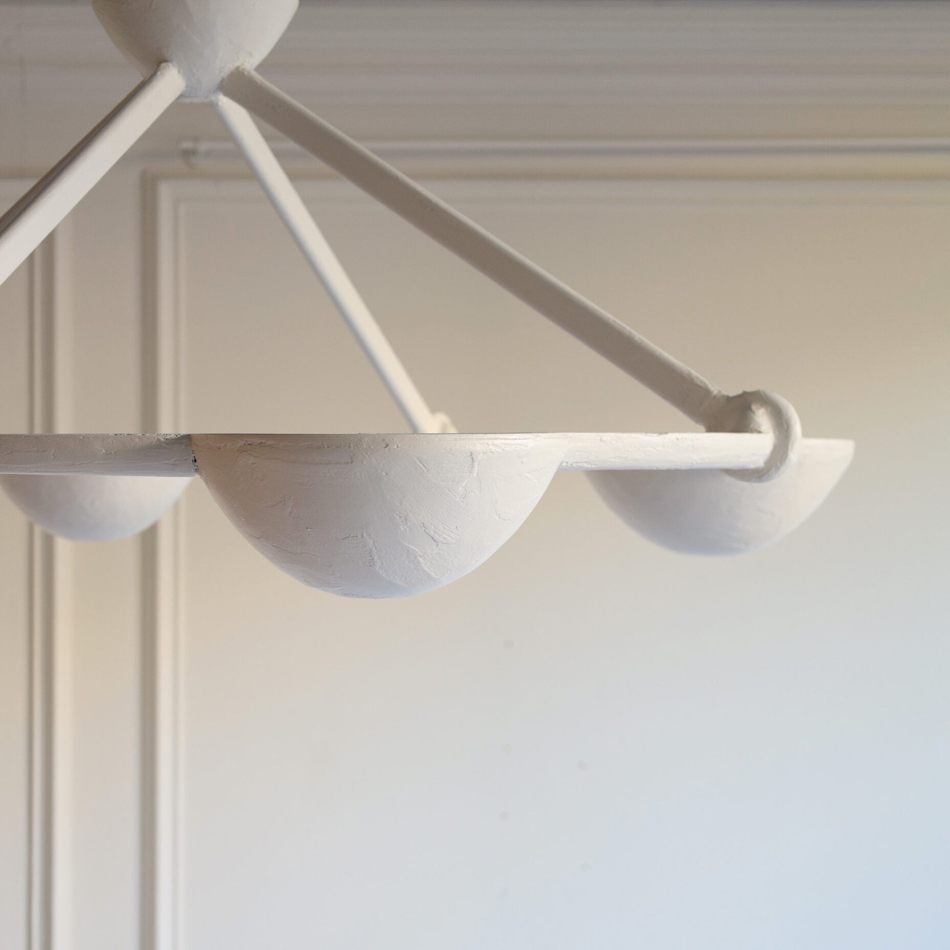 Elena Flush Mount - White Plaster