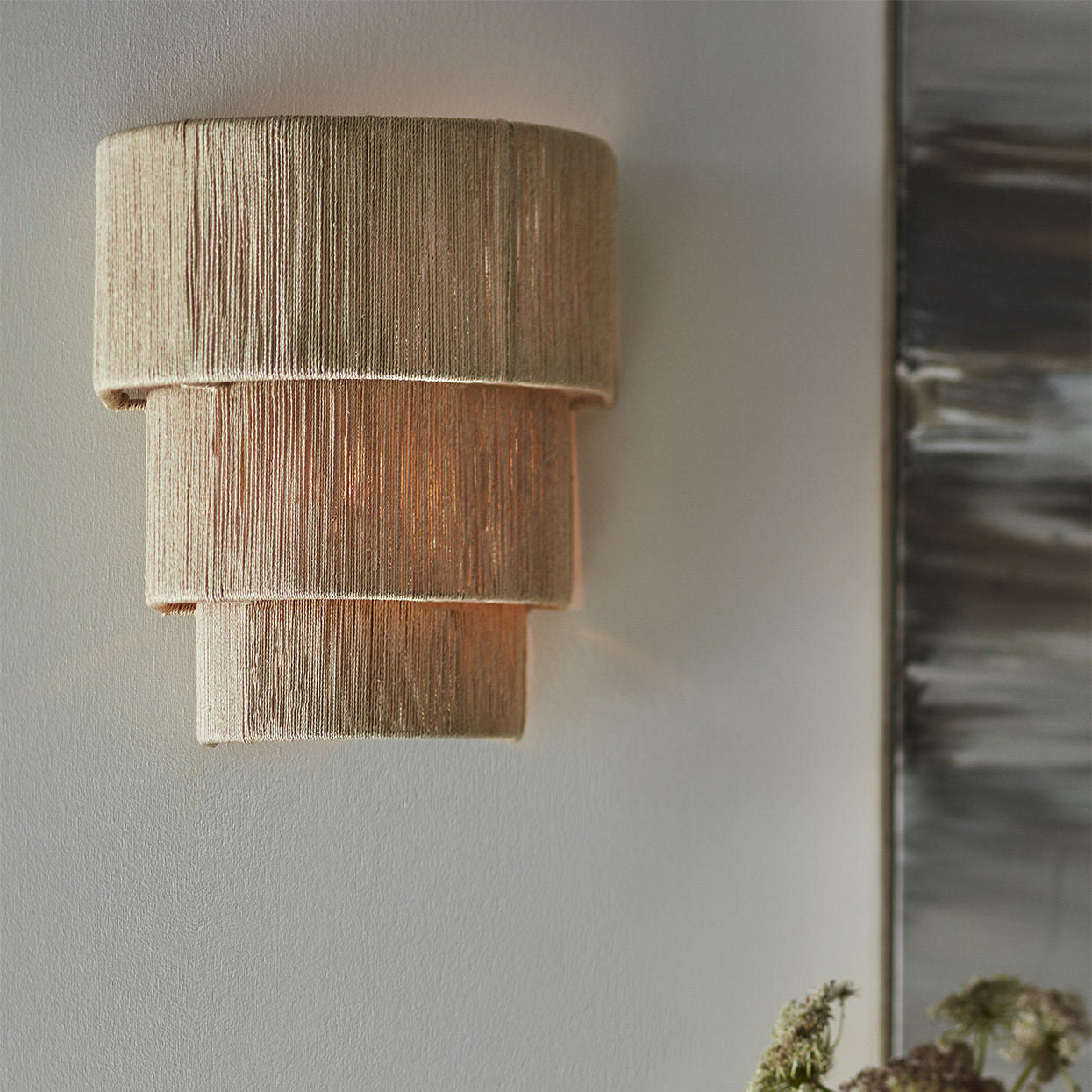 Everly Three-Tiered Sconce - Natural