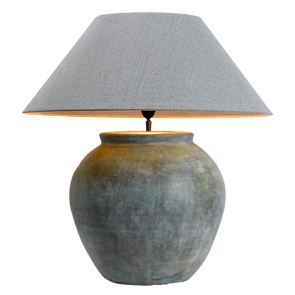Minerva Table Lamp - Copper Green