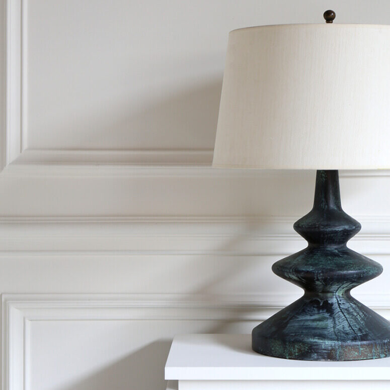 Frank Table Lamp – Bronze Verdigris Detail 1 WS