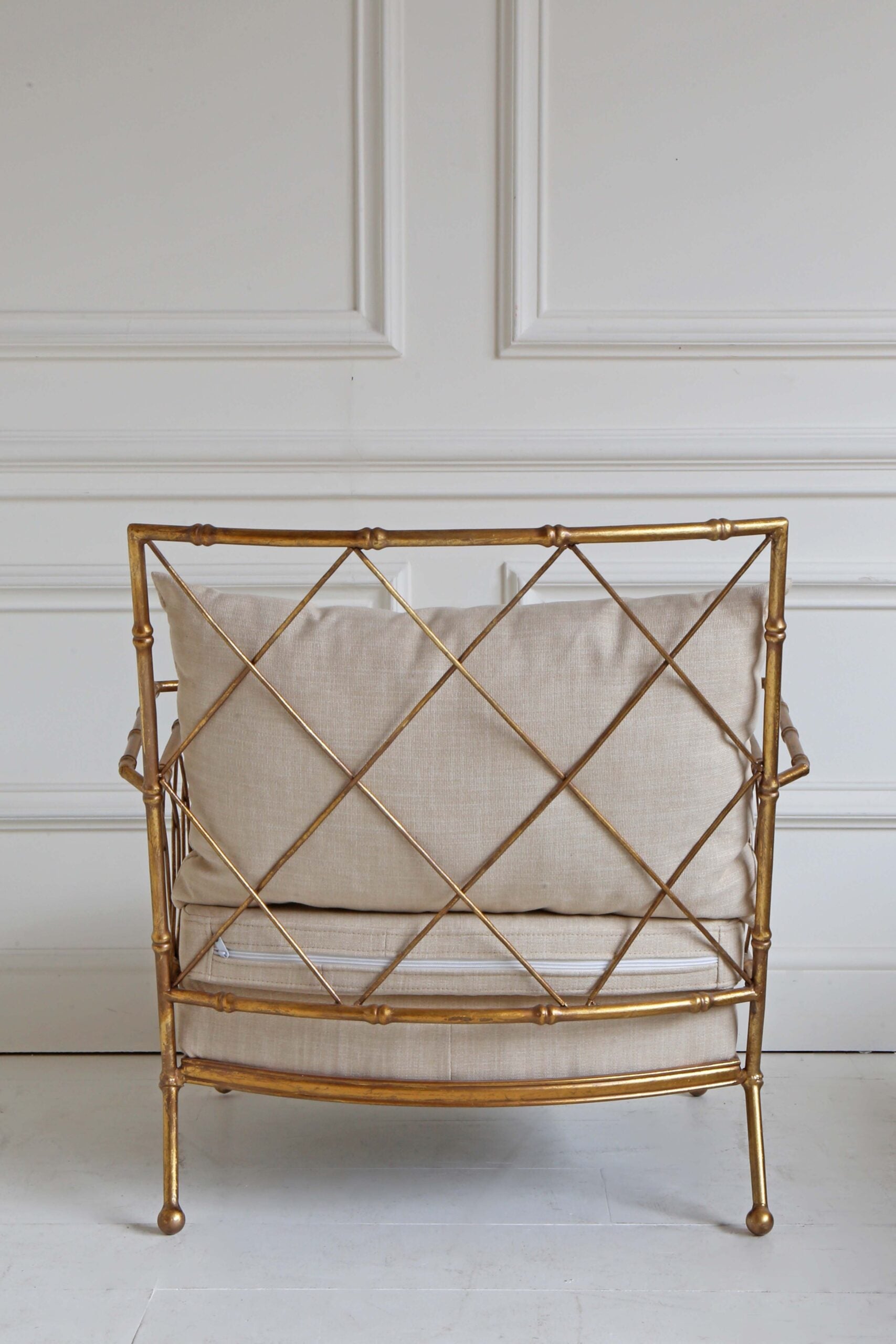 Gilt Bamboo Bergère