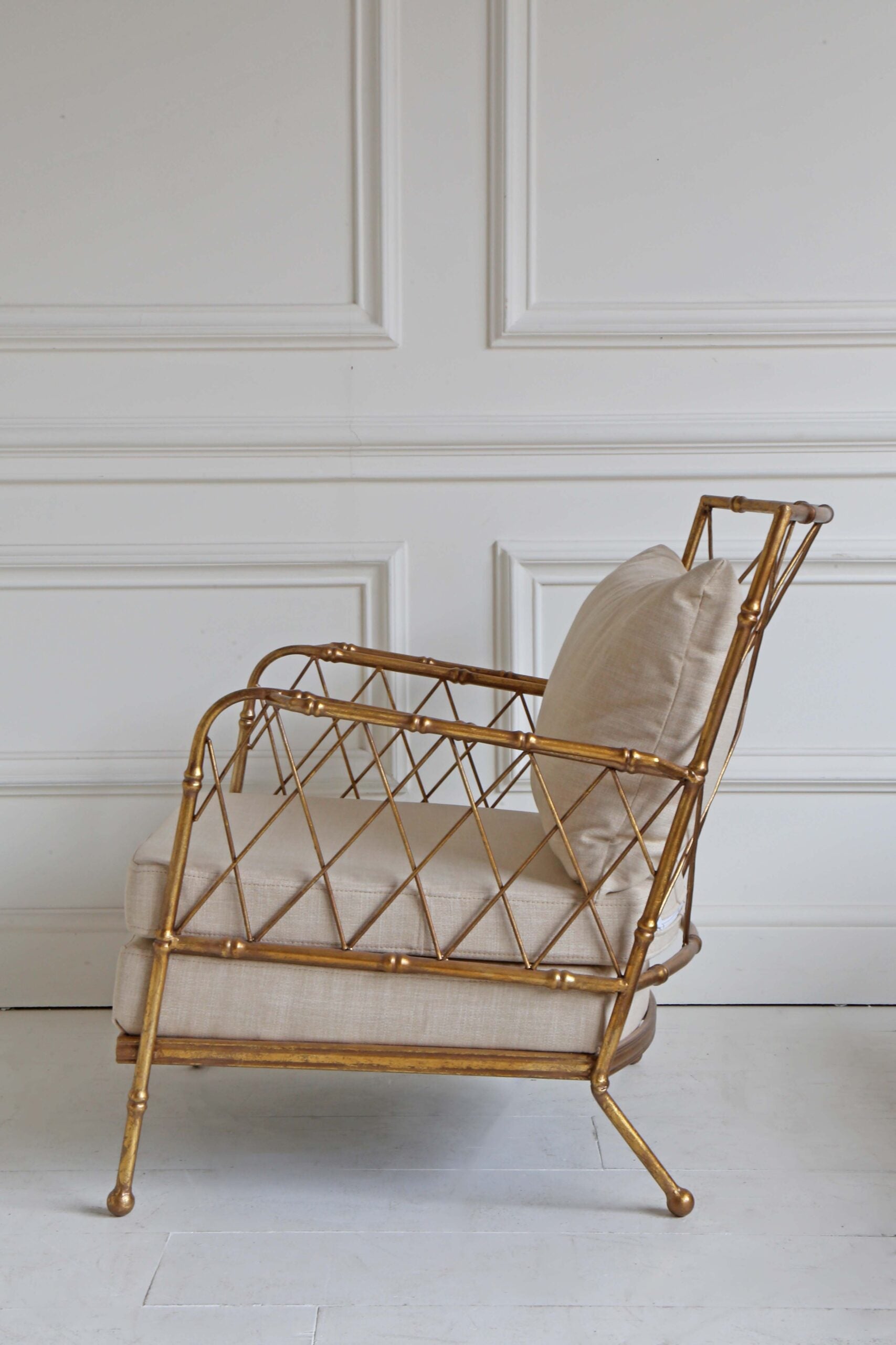 Gilt Bamboo Bergère