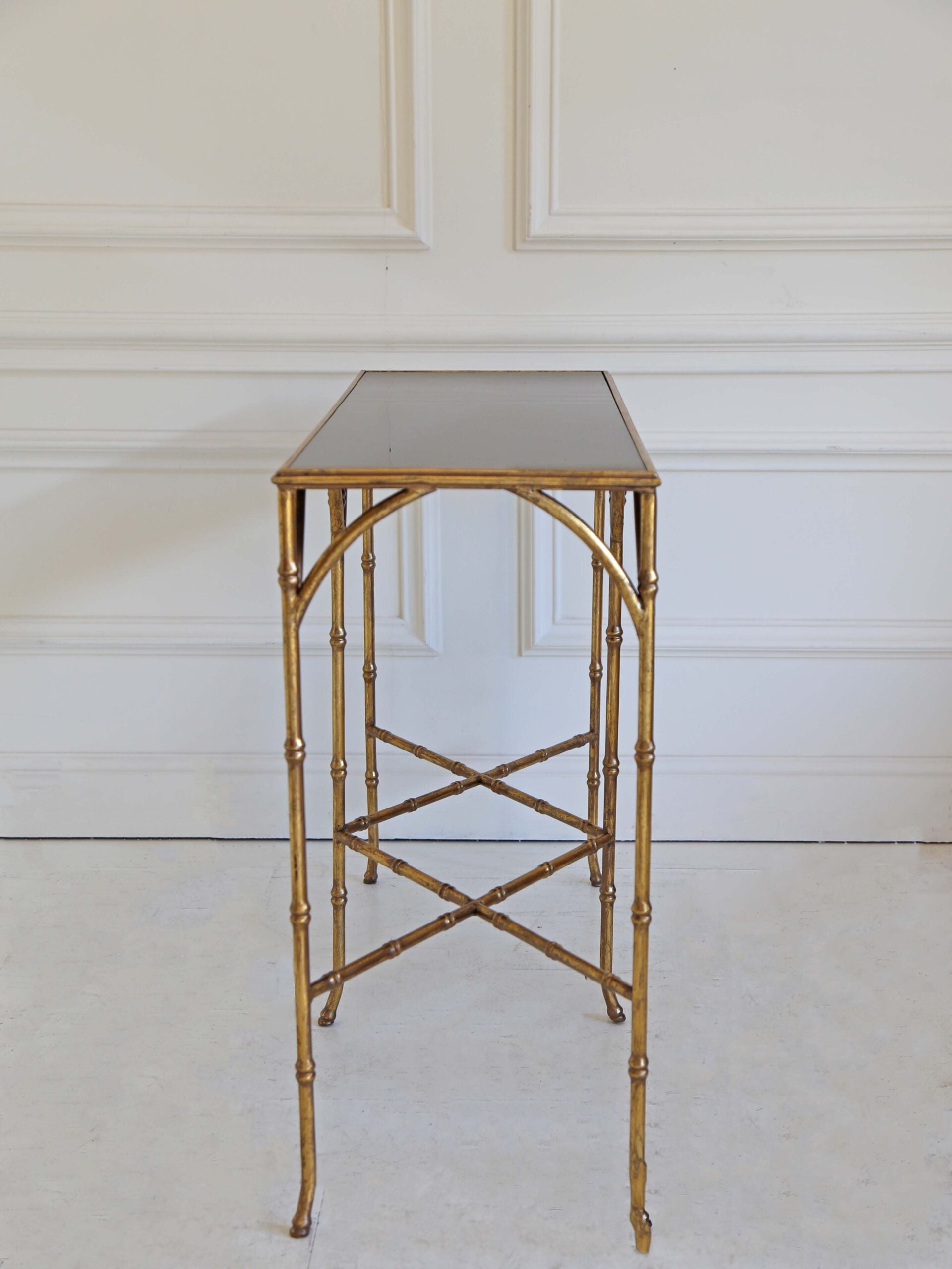 Gilt Bamboo Console