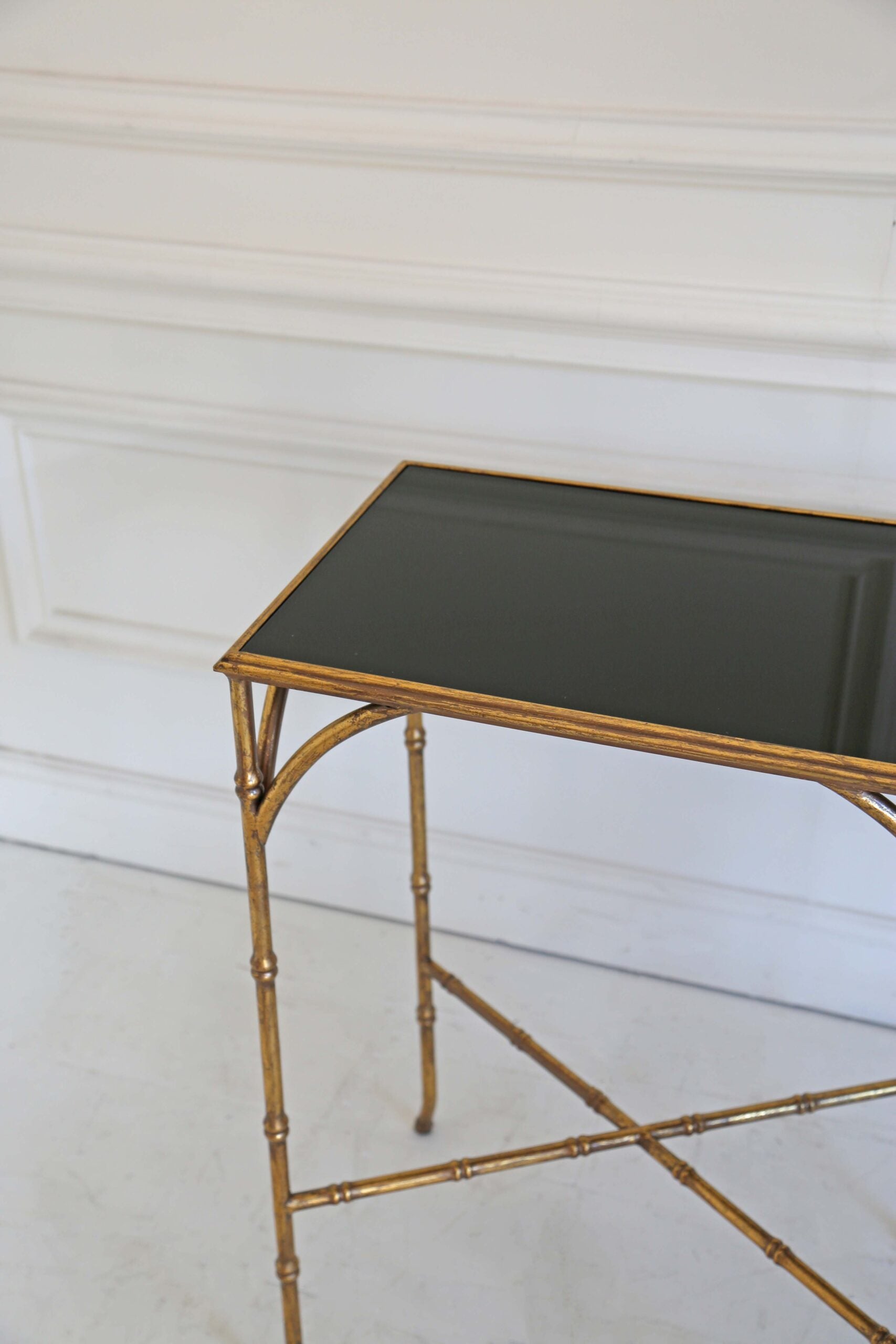 Gilt Bamboo Console