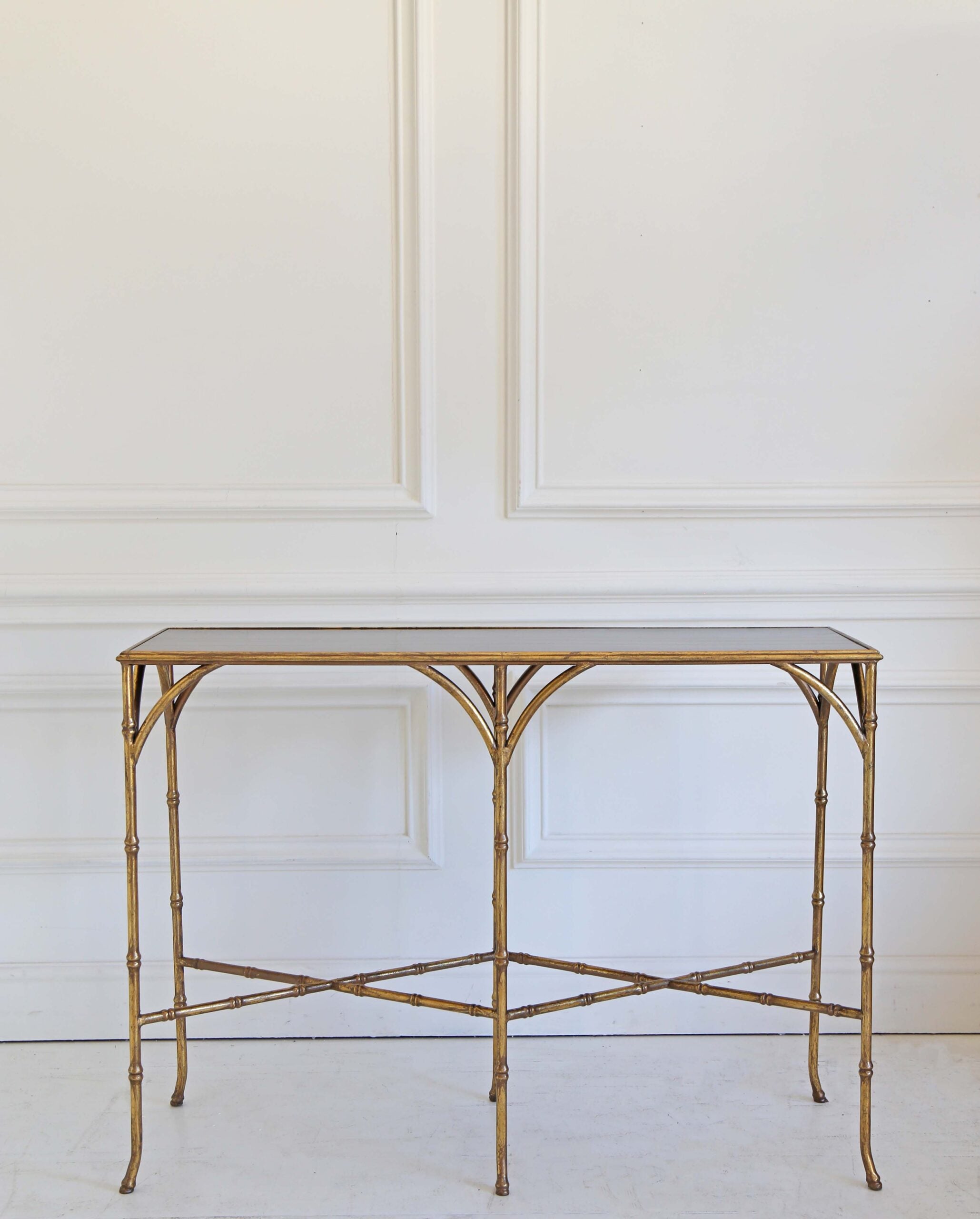 Gilt Bamboo Console