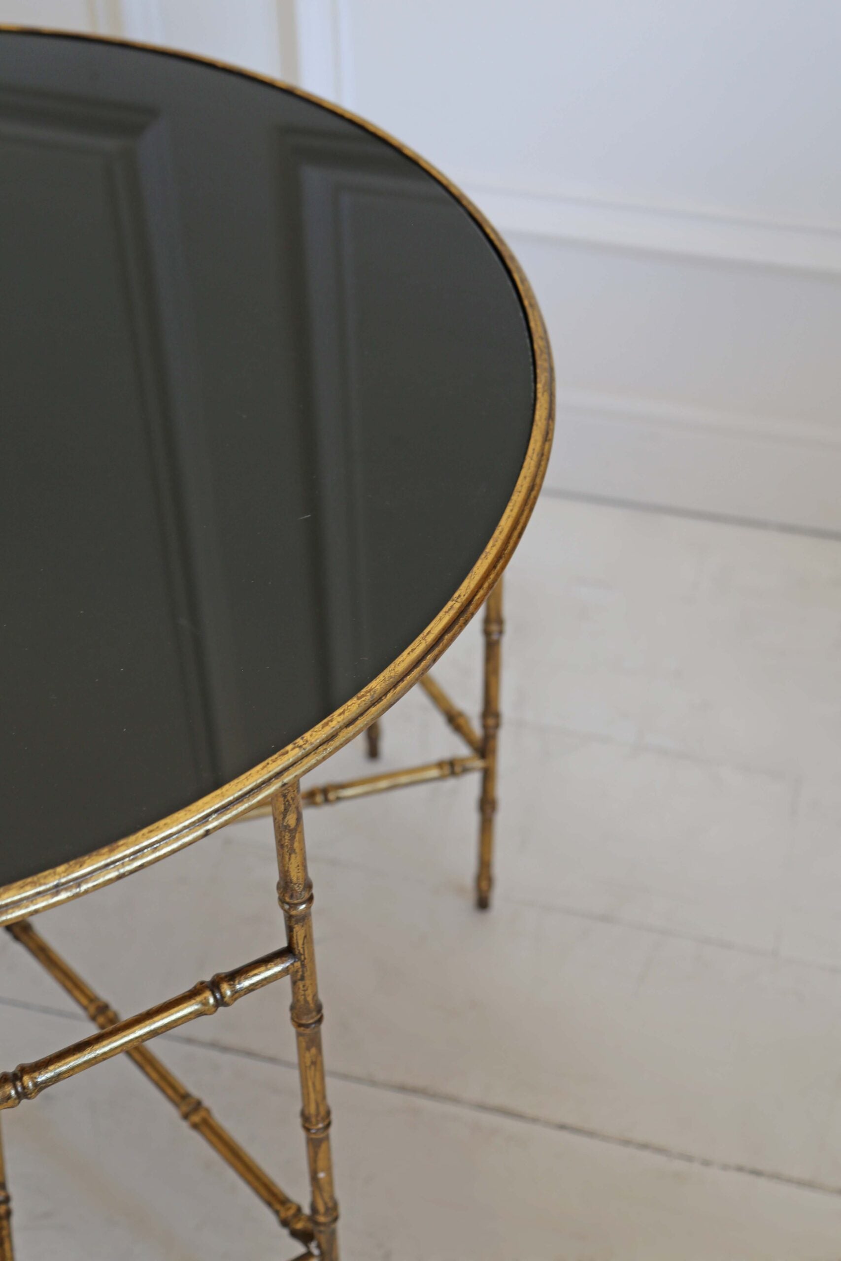 Gilt Bamboo Round Centre Table