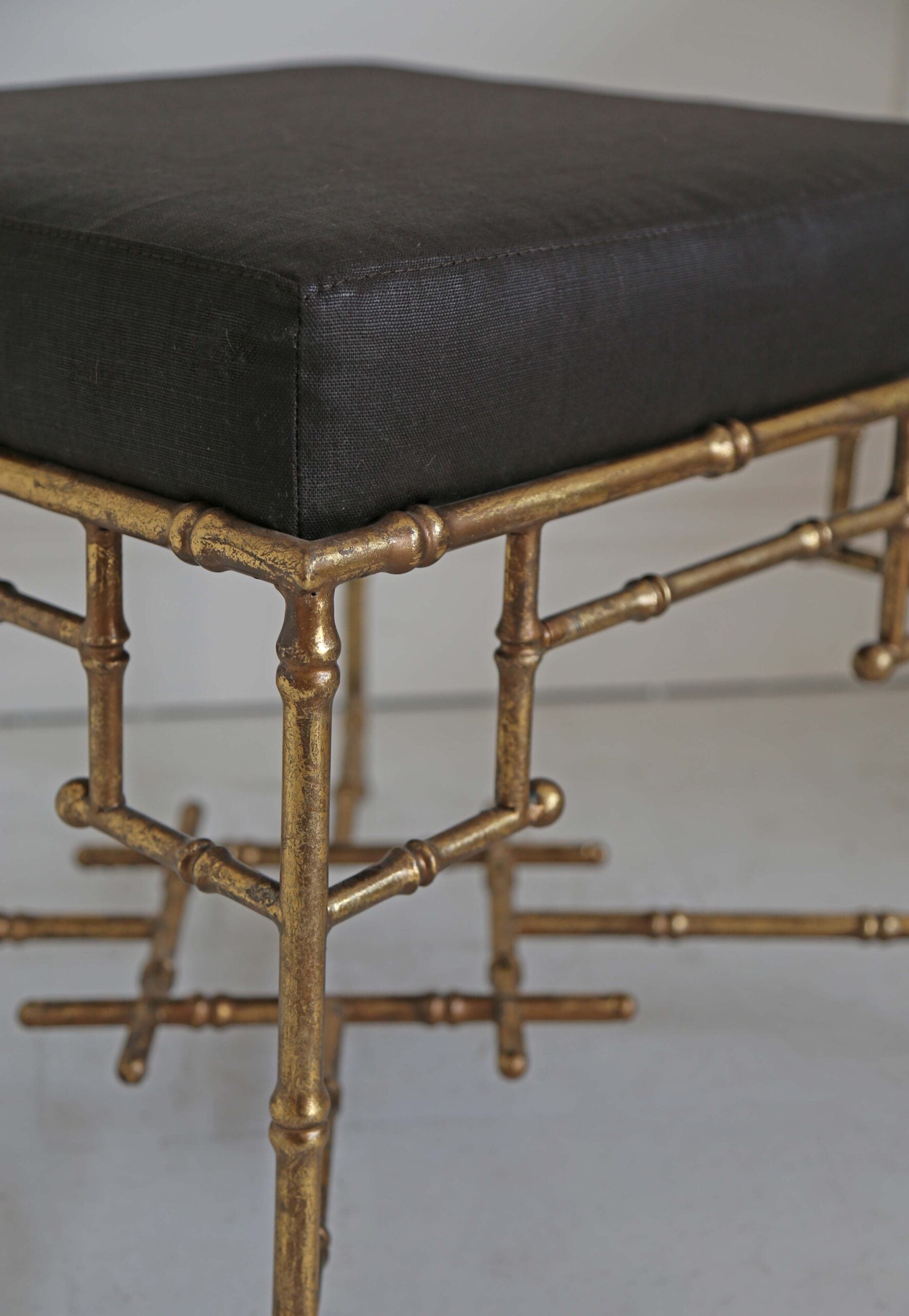 Gilt Bamboo Stool II