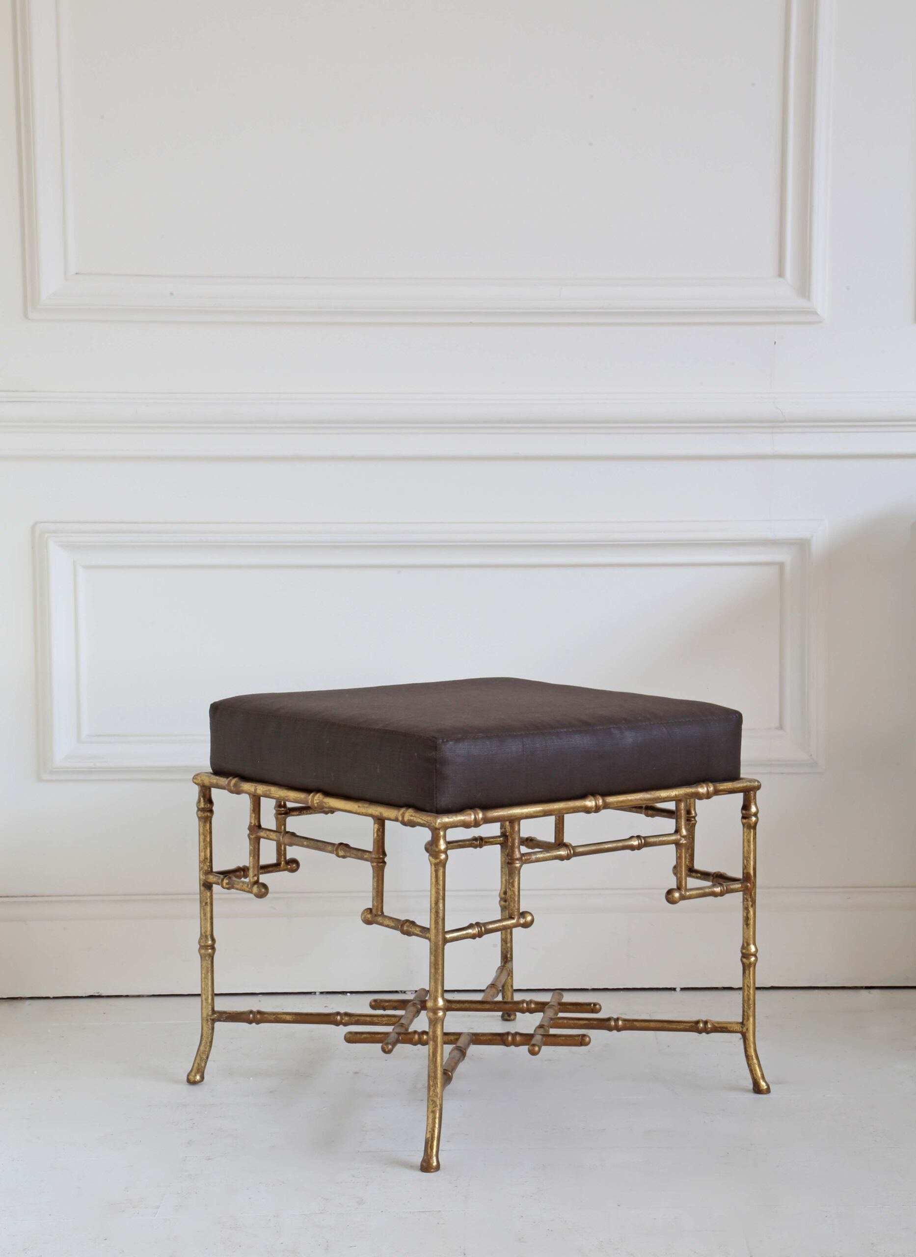 Gilt Bamboo Stool II