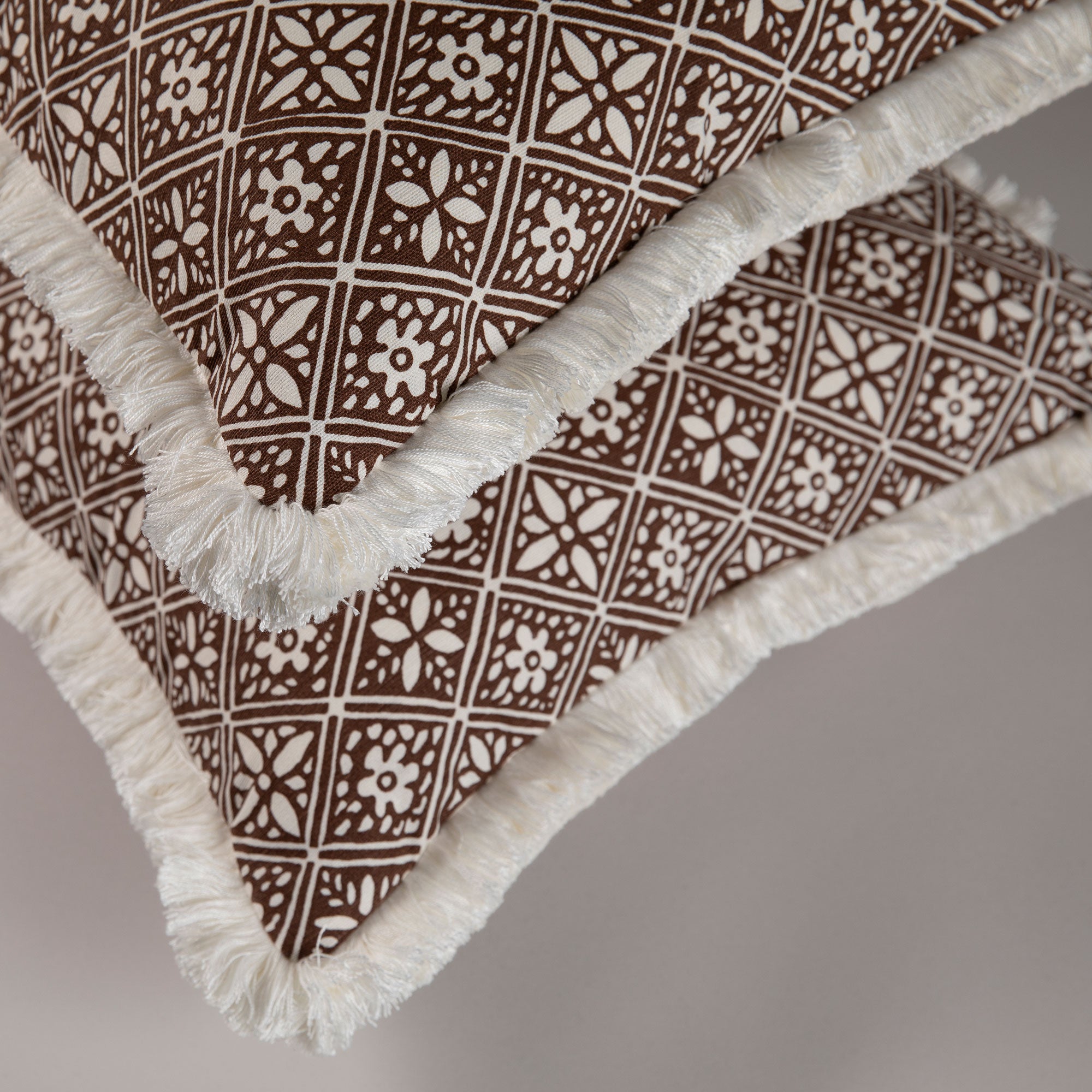 Hadiqa Cushion - Brown