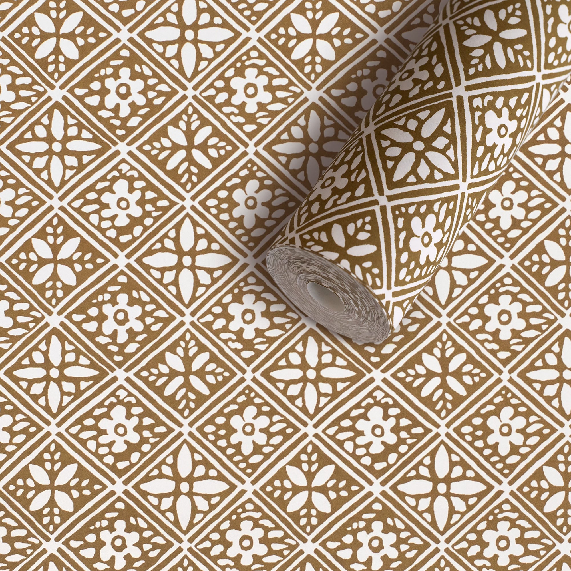 Hadiqa Wallpaper - Ochre