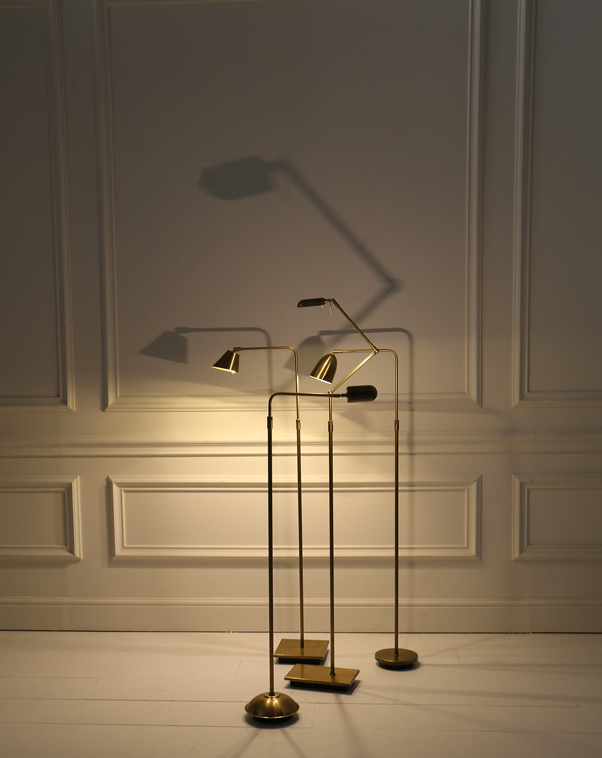 Berkeley Cordless Floor Lamp - Antique Brass