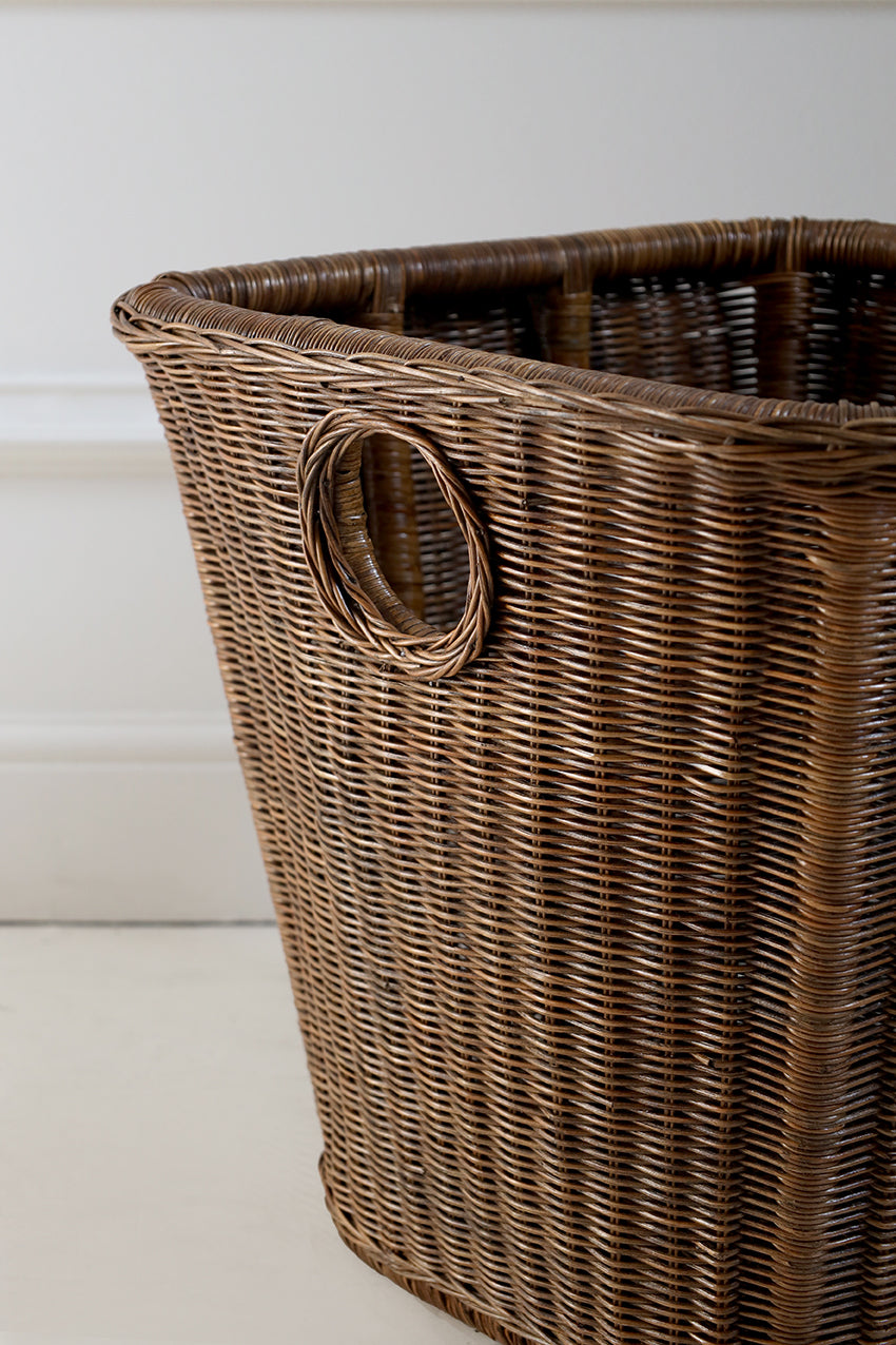 Fire Log Rattan Basket
