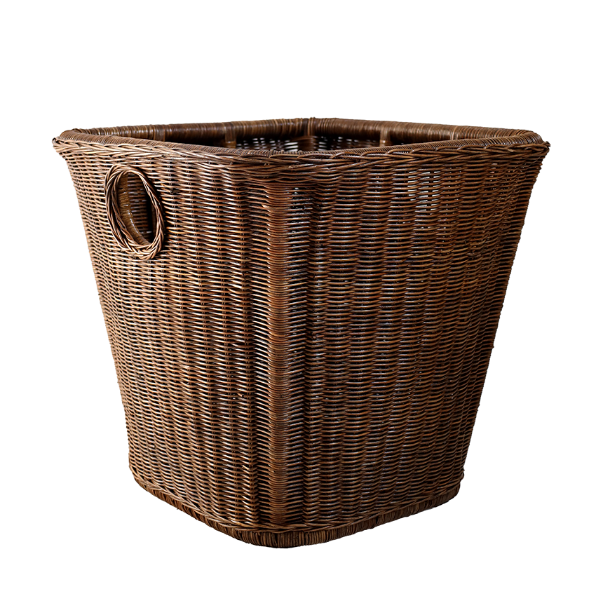 Fire Log Rattan Basket
