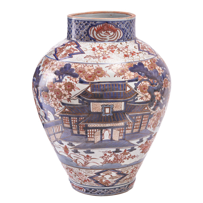 Imari Porcelain Temple Jar