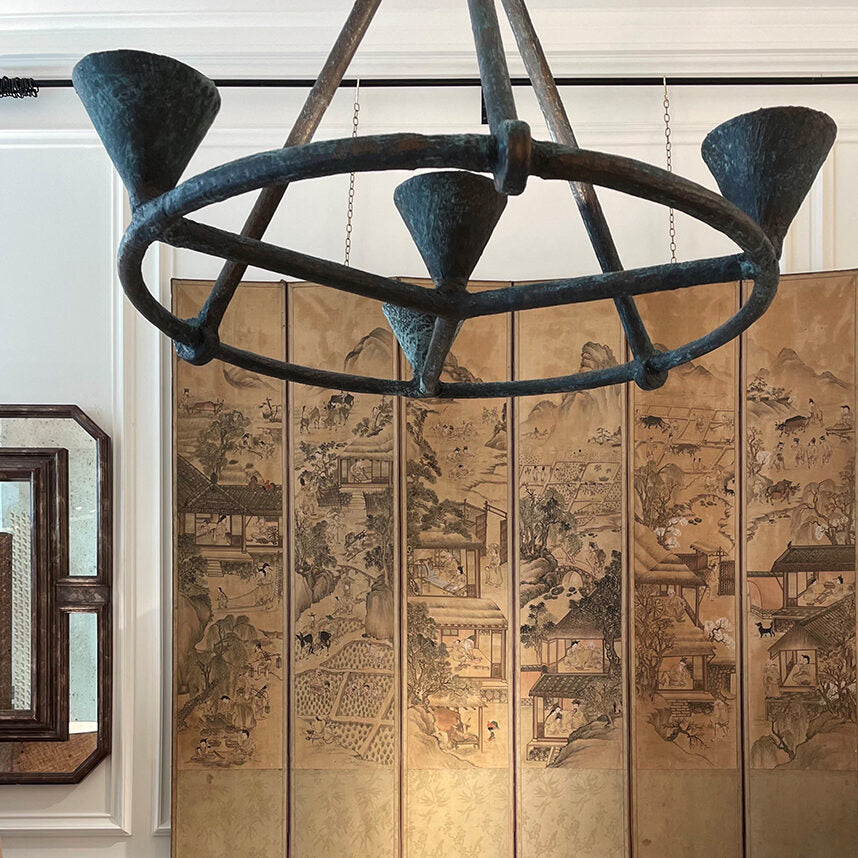 Isabella Chandelier - Bronze Verdigris
