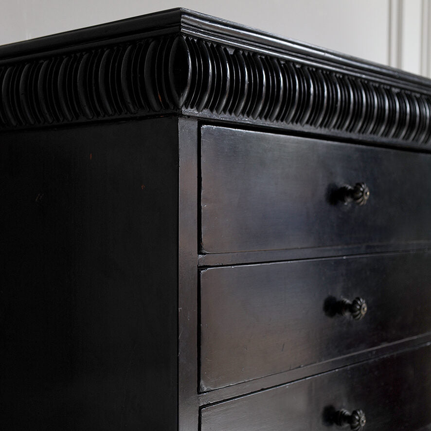 Late 19th Century Ebonised Chest of Drawers
