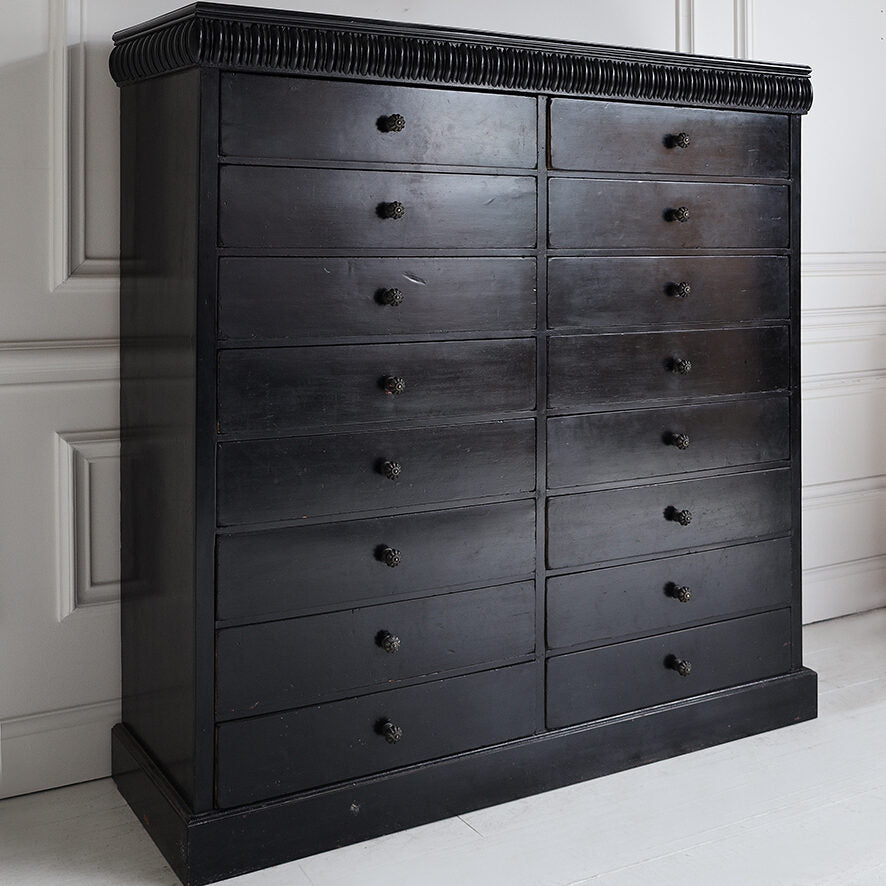 Late 19th Century Ebonised Chest of Drawers
